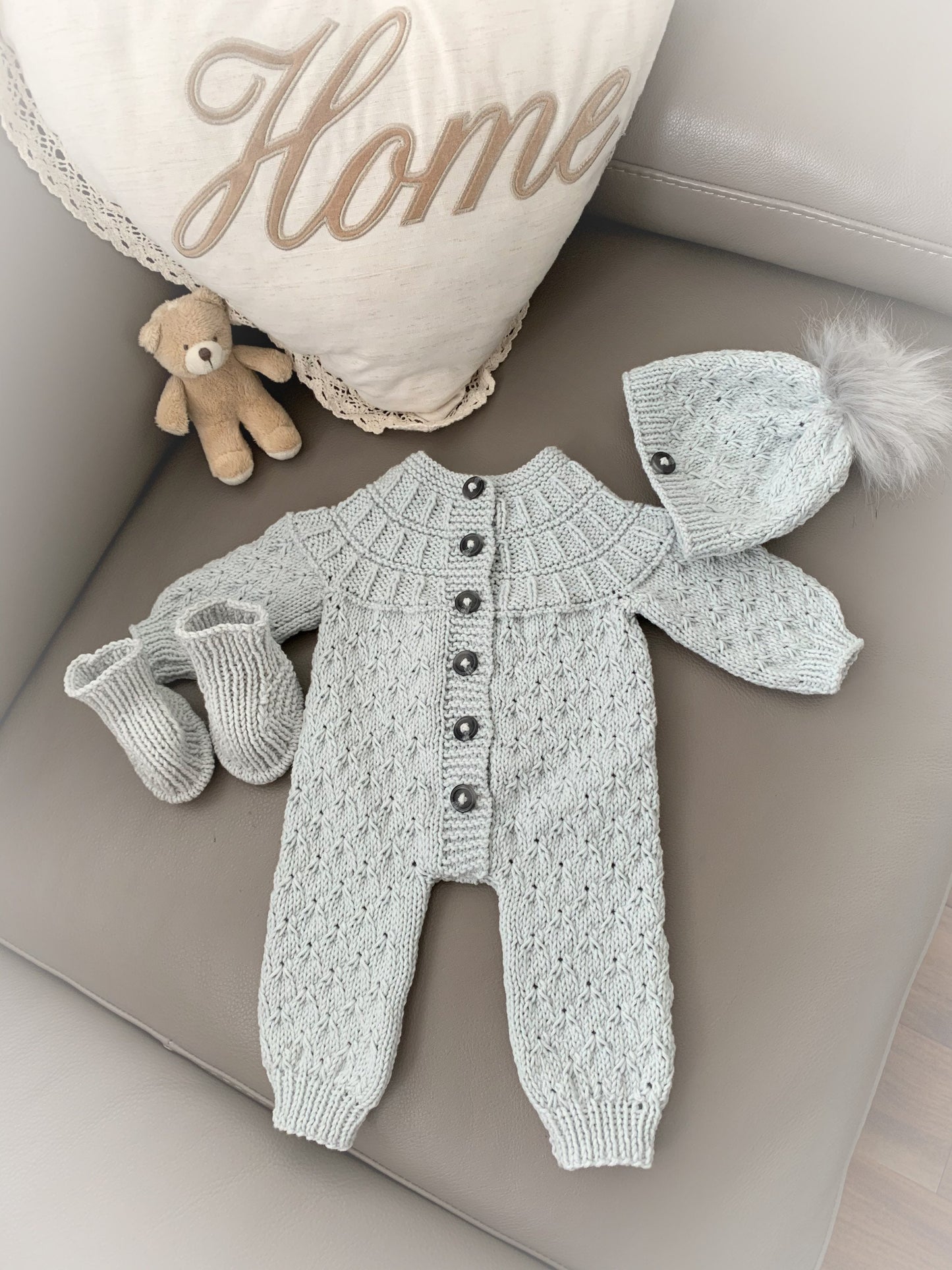 "Opal” Romper Knitting pattern for Reborn doll 16 -22” or 0-3 Mth Old Baby