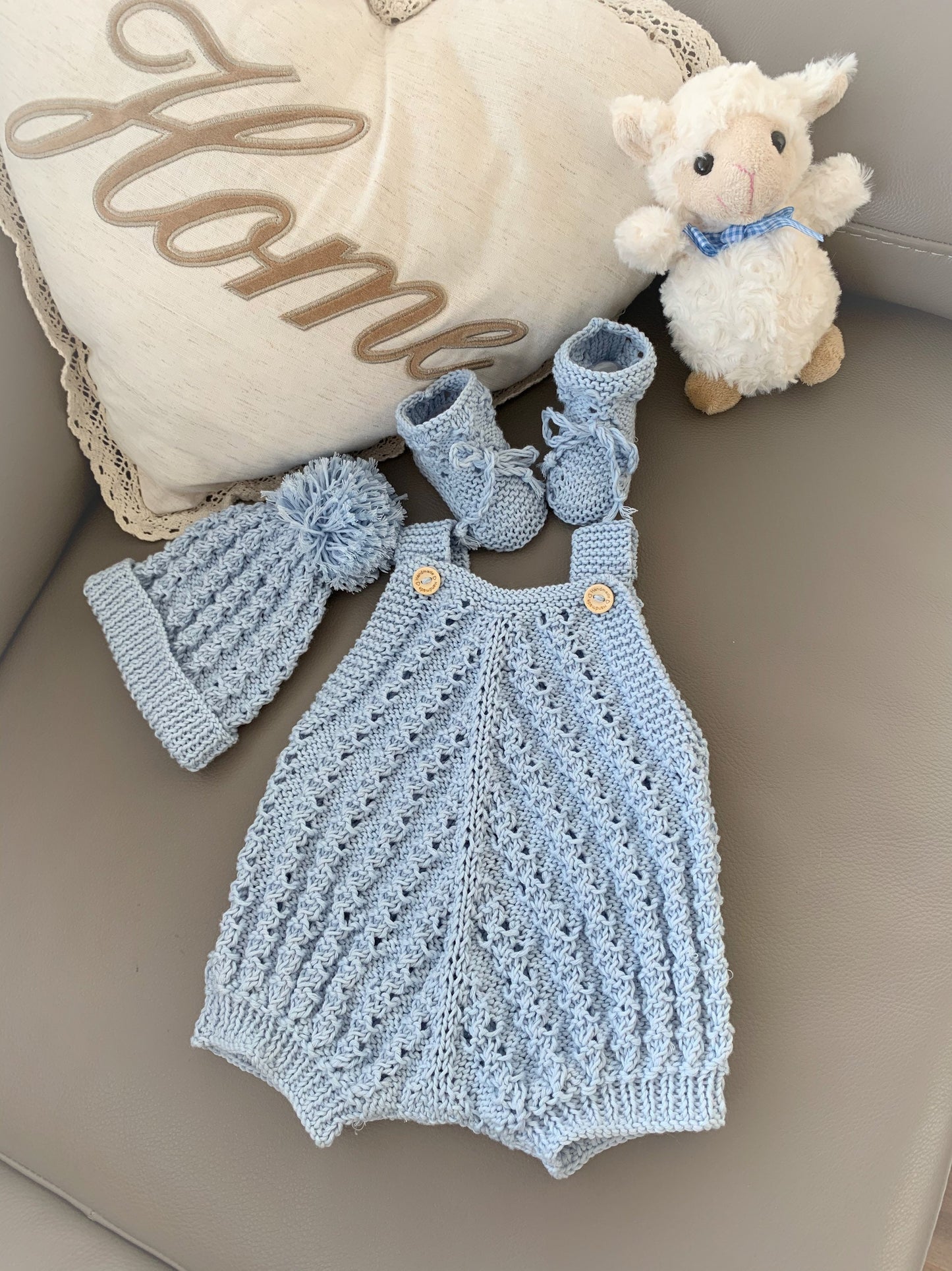 "Lupin” Romper Knitting pattern for Reborn doll 16 -22” or 0-3 Mth Old Baby
