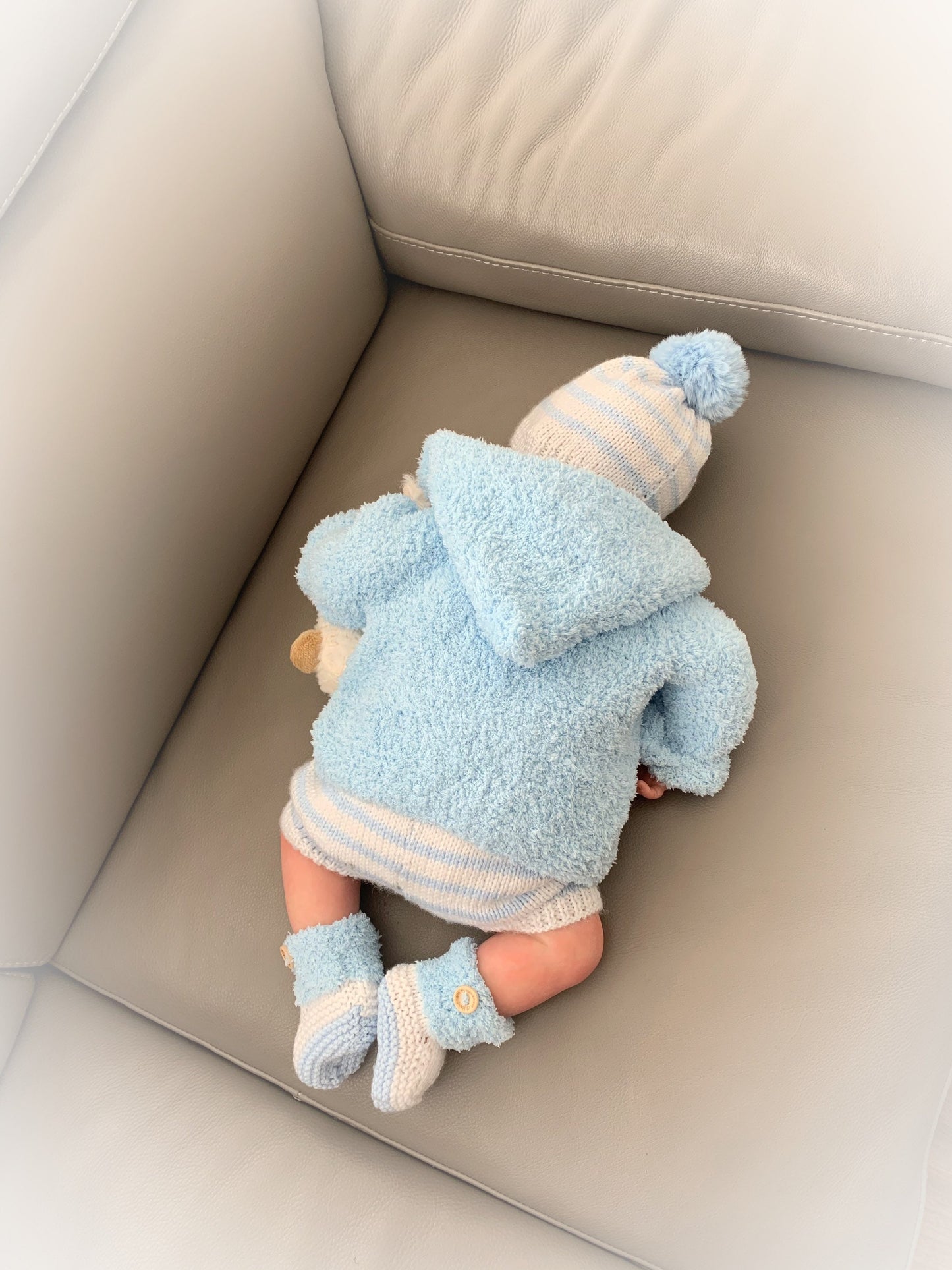 "Topaz” 4 Piece Set Knitting pattern for Reborn doll 18-22” or 0-3 Mth Old Baby