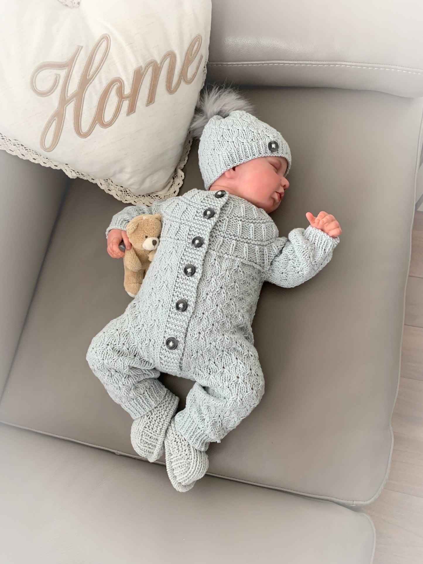 "Opal” Romper Knitting pattern for Reborn doll 16 -22” or 0-3 Mth Old Baby