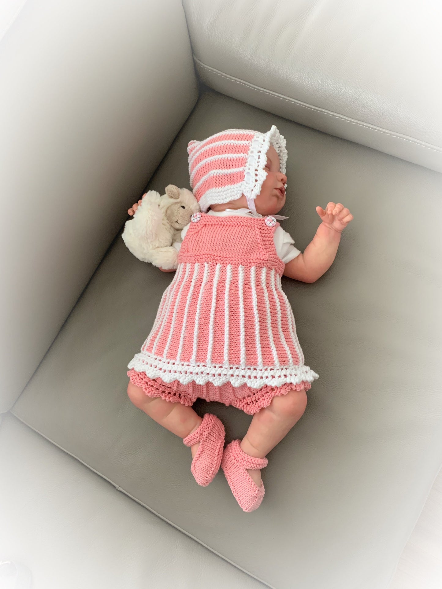 "Twinkle ” 4 Piece Set Knitting pattern for Reborn doll 16 -22” or 0-3 Mth Old Baby