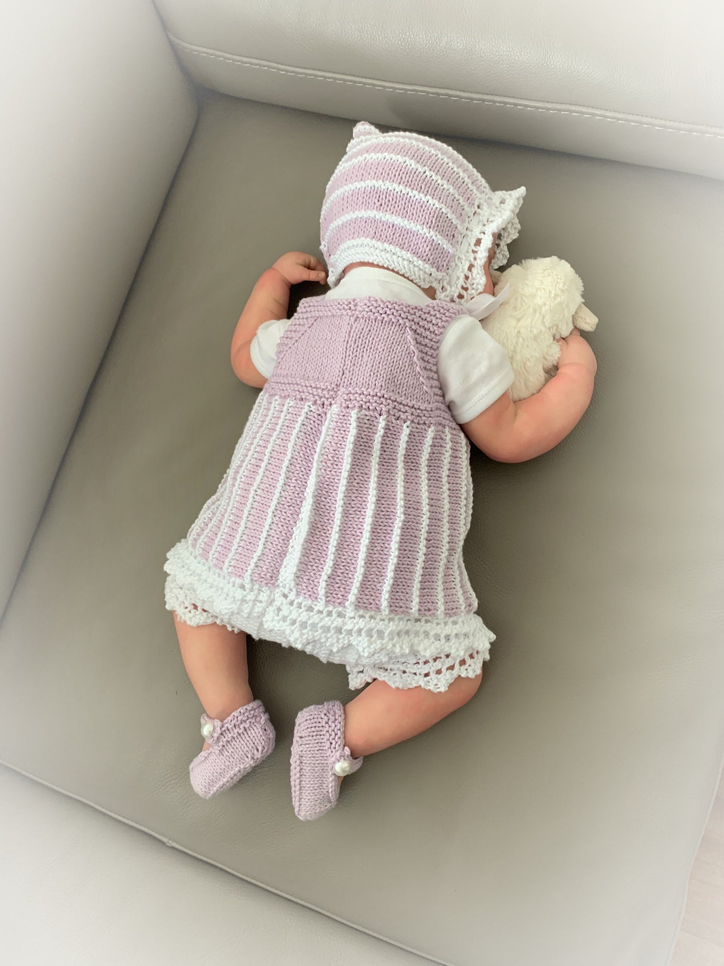 "Twinkle ” 4 Piece Set Knitting pattern for Reborn doll 16 -22” or 0-3 Mth Old Baby