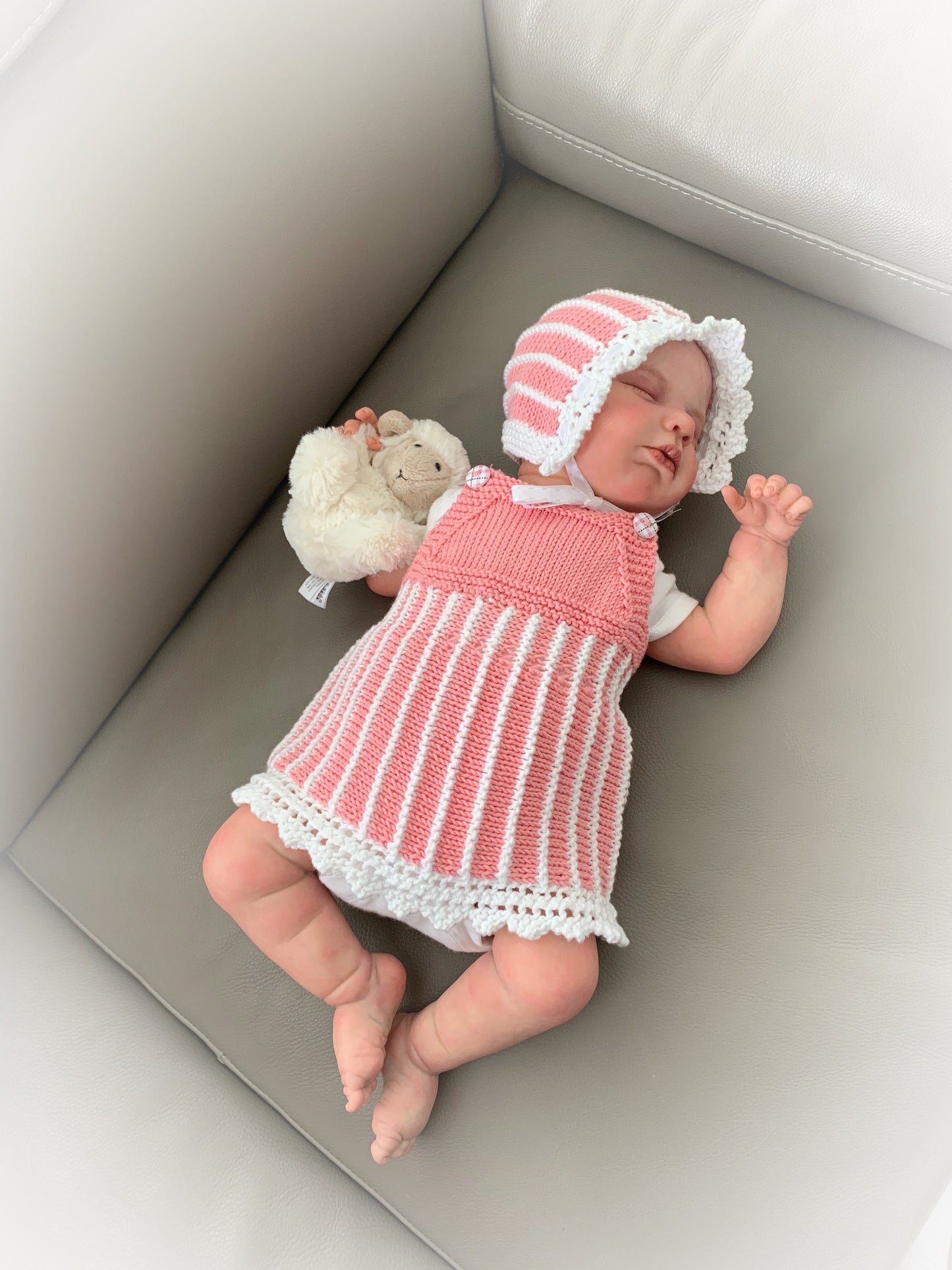 "Twinkle ” 4 Piece Set Knitting pattern for Reborn doll 16 -22” or 0-3 Mth Old Baby