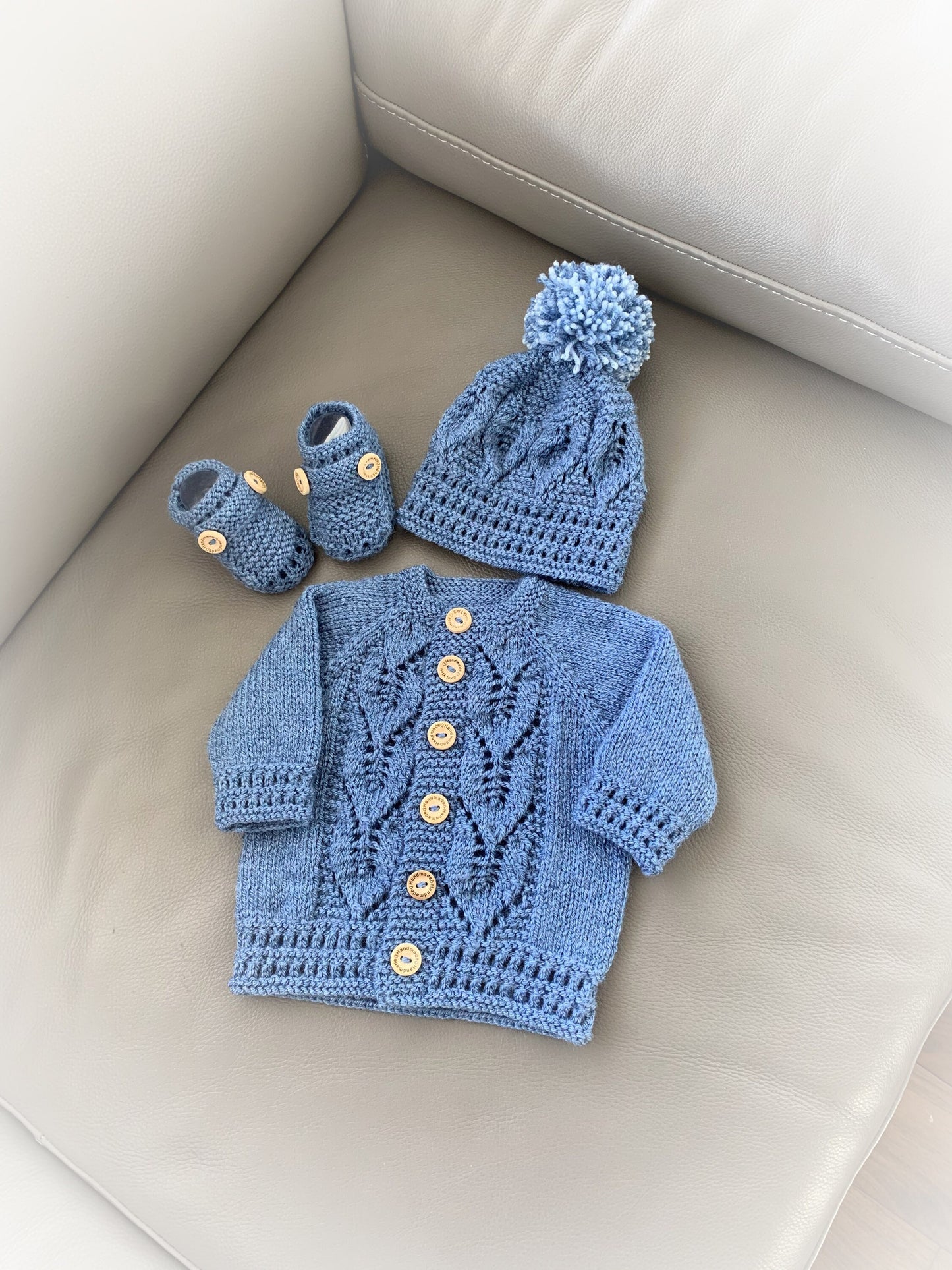 "Oregano” 4 Piece Set Knitting pattern for Reborn doll 16-22” or 0-3 Mth Old Baby