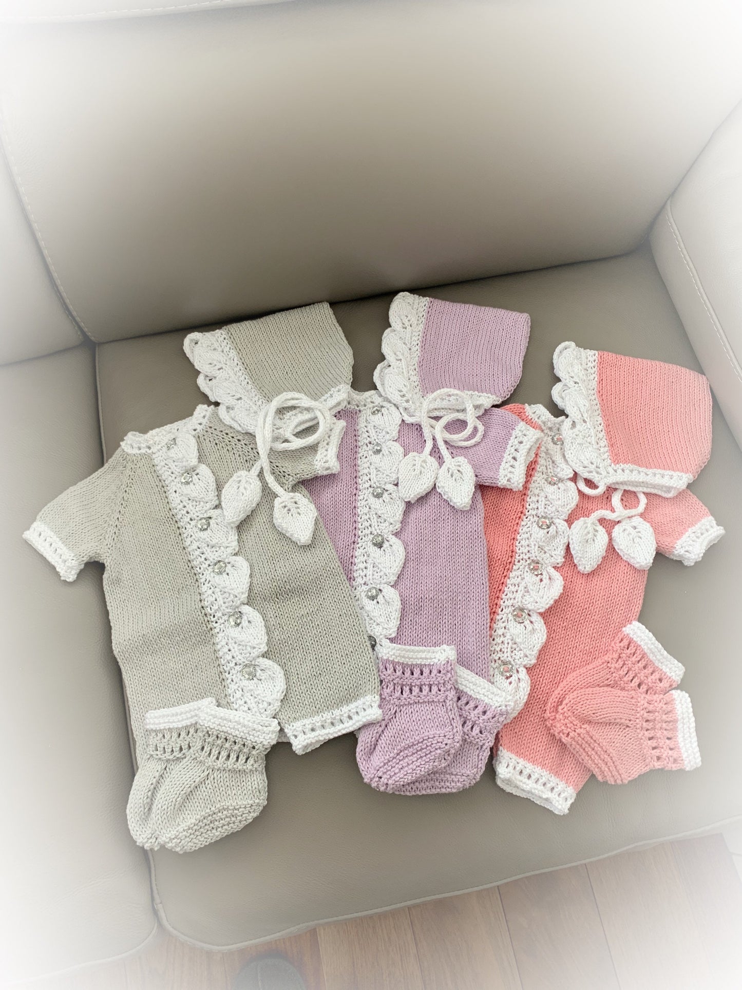 "Apple” Romper Knitting pattern for Reborn doll 16 -22” or 0-3 Mth Old Baby