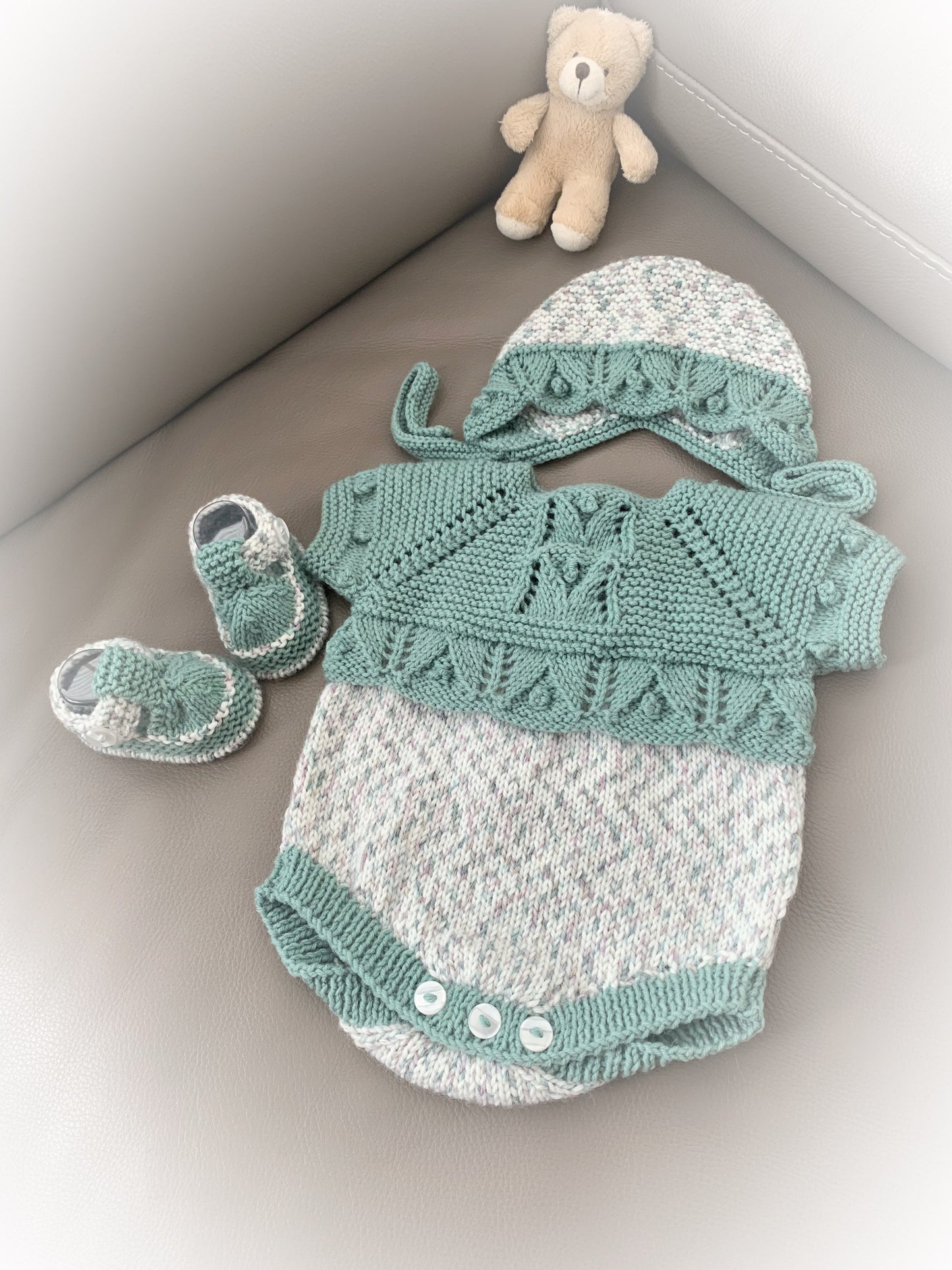 "Candy” Romper Knitting pattern for Reborn doll 16 -22” or 0-3 Month Old Baby