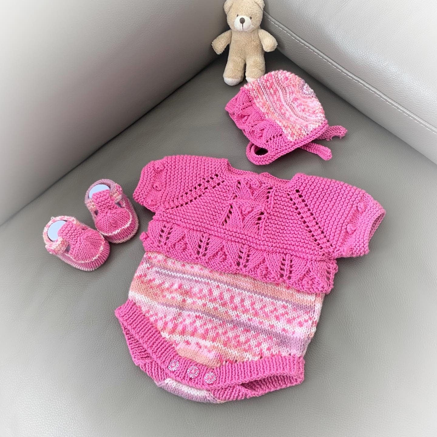 "Candy” Romper Knitting pattern for Reborn doll 16 -22” or 0-3 Month Old Baby