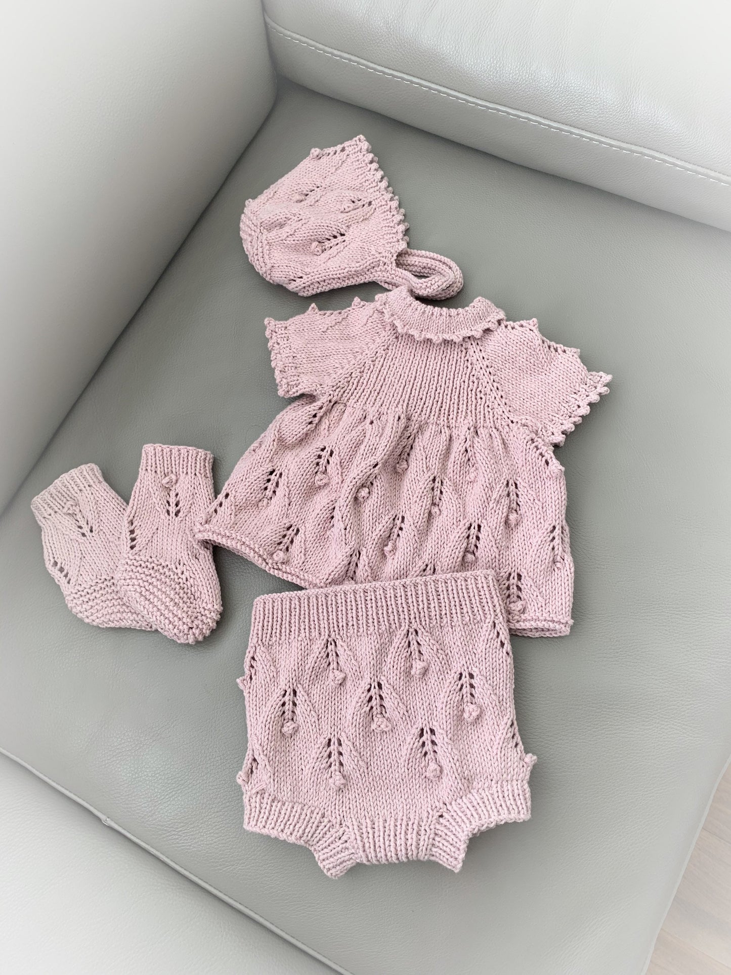 "Paris” Angel Set Knitting pattern for Reborn doll 16 -22” or 0-3 Month Old Baby