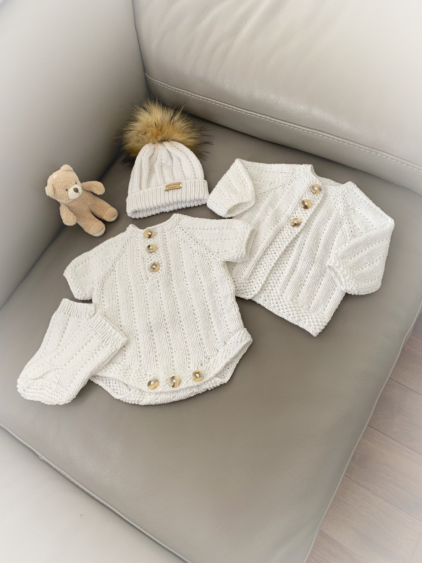 "Cotton ” Multi-piece Knitting pattern for Reborn doll 16 -22” or 0-3 Month Old Baby