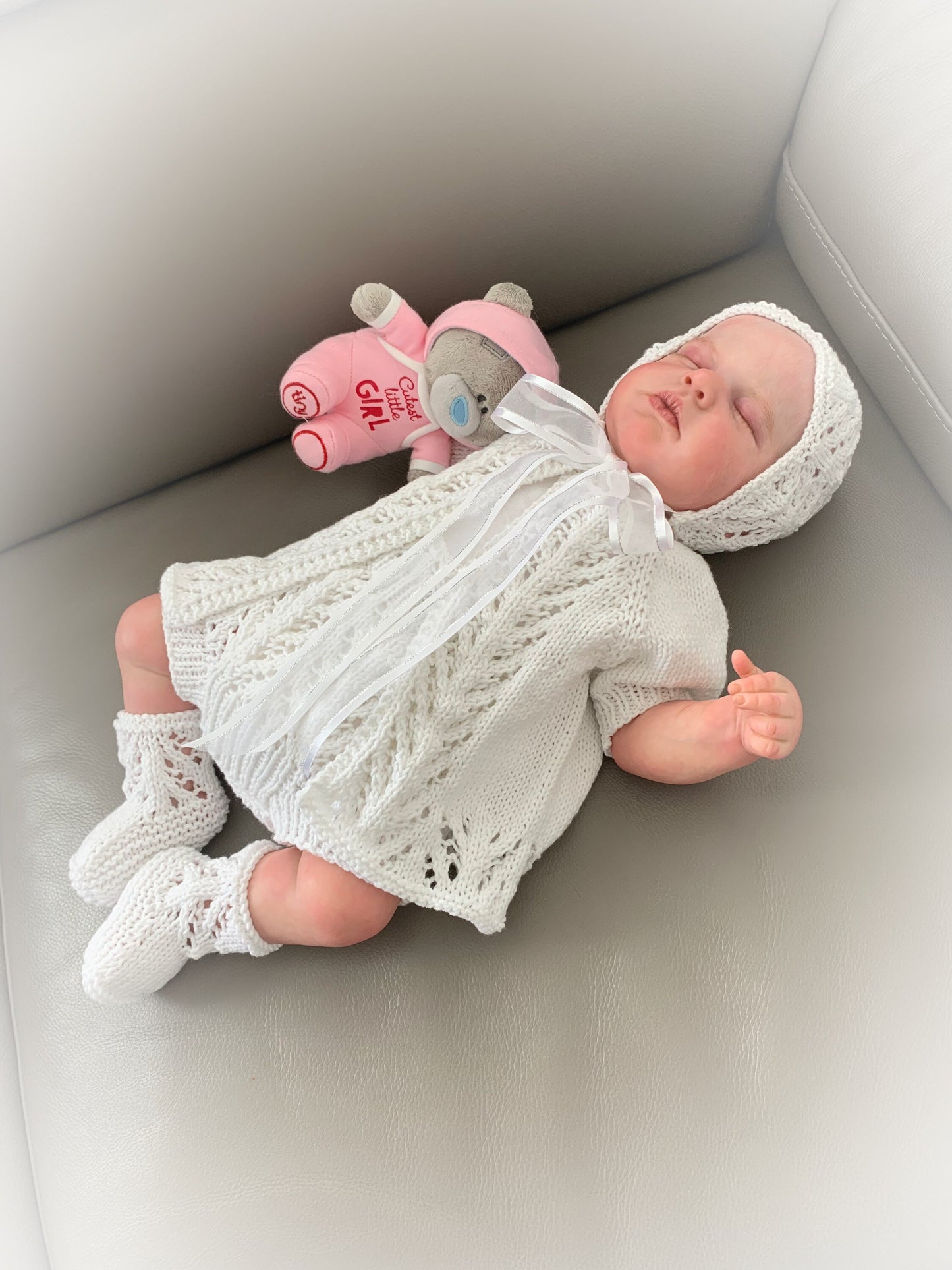 "Sparkle” 4-piece Knitting pattern set for Reborn doll 16 -22” or 0-3 Month Old Baby