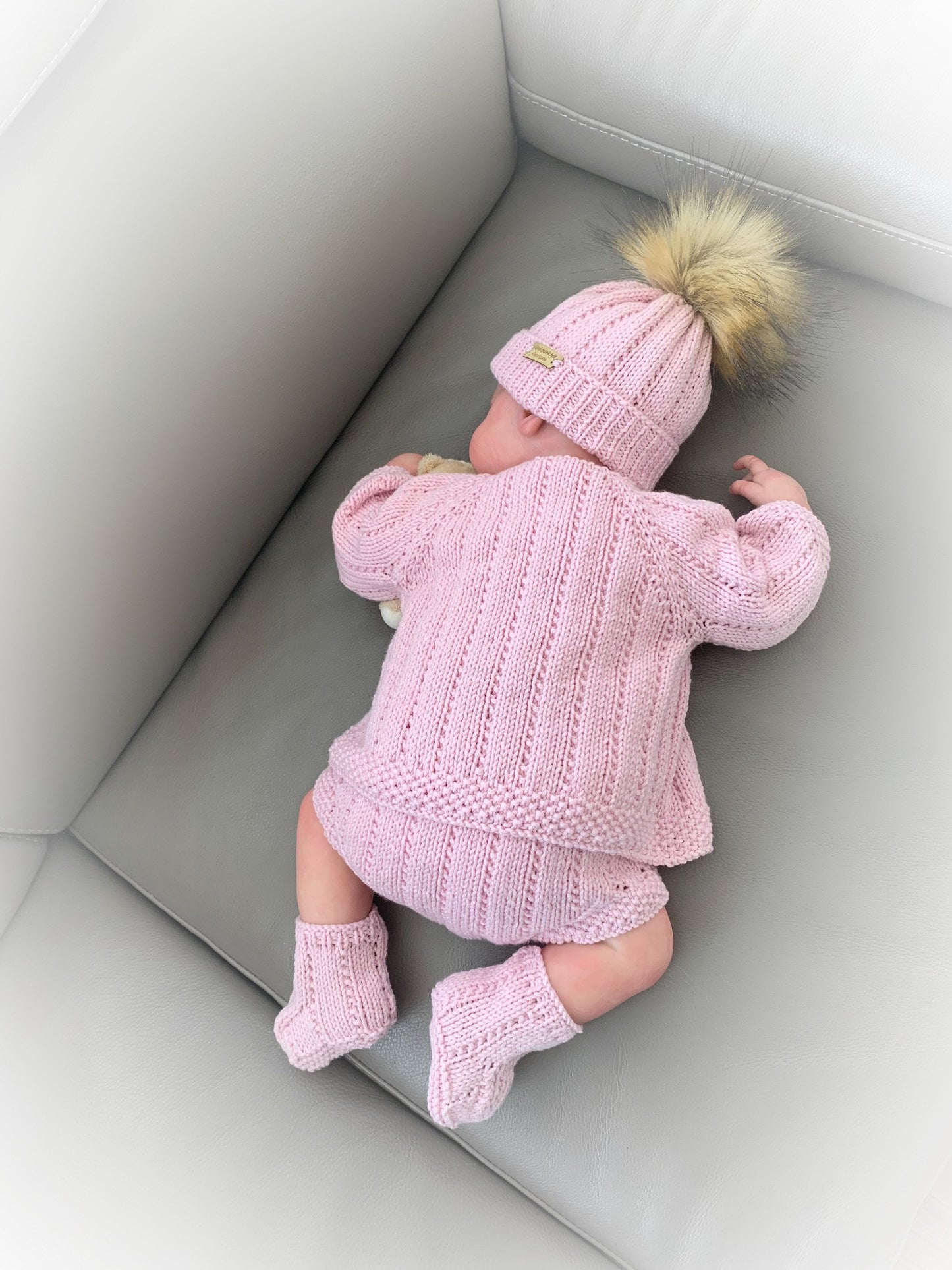 "Cotton ” Multi-piece Knitting pattern for Reborn doll 16 -22” or 0-3 Month Old Baby