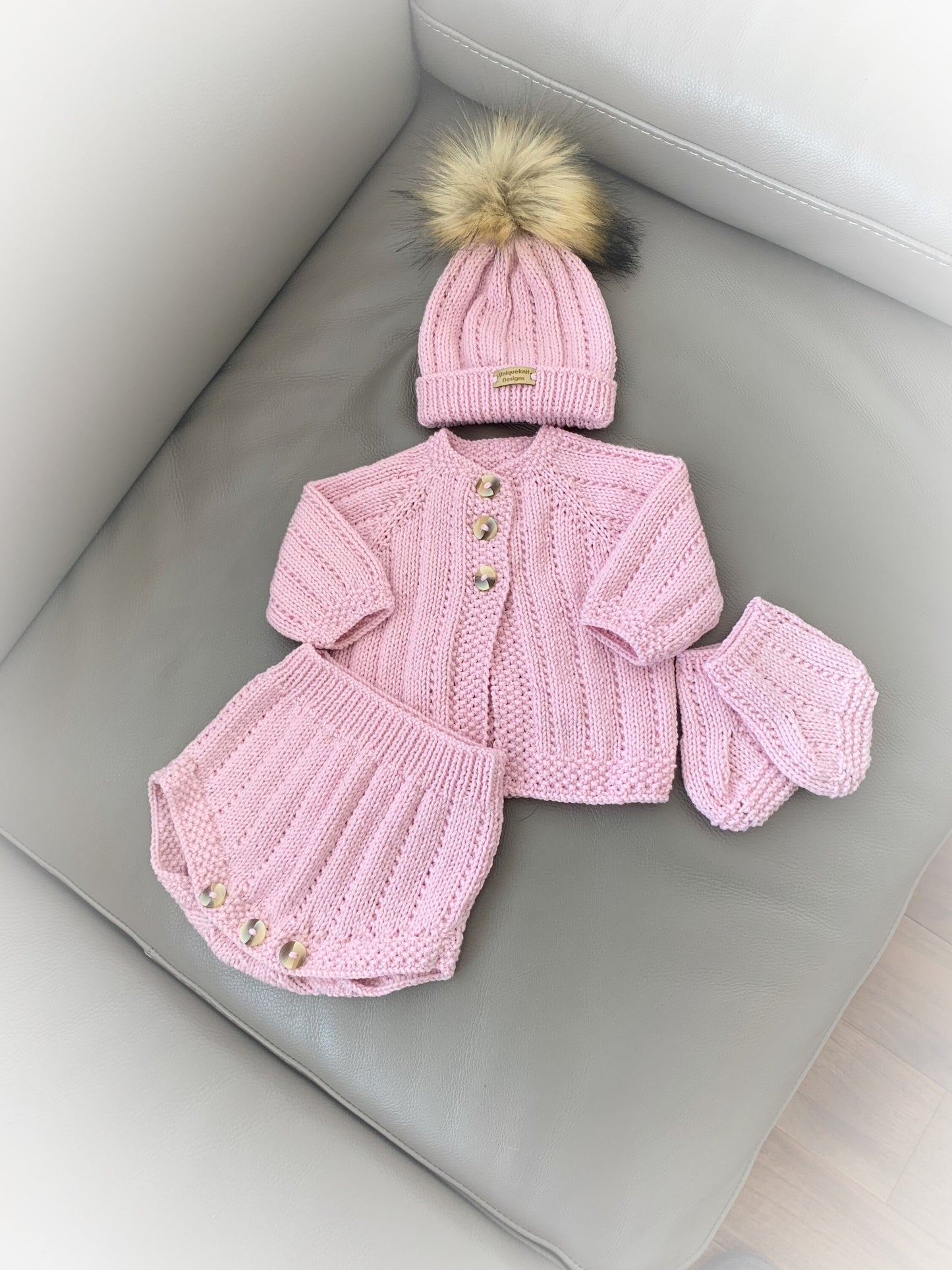 "Cotton ” Multi-piece Knitting pattern for Reborn doll 16 -22” or 0-3 Month Old Baby