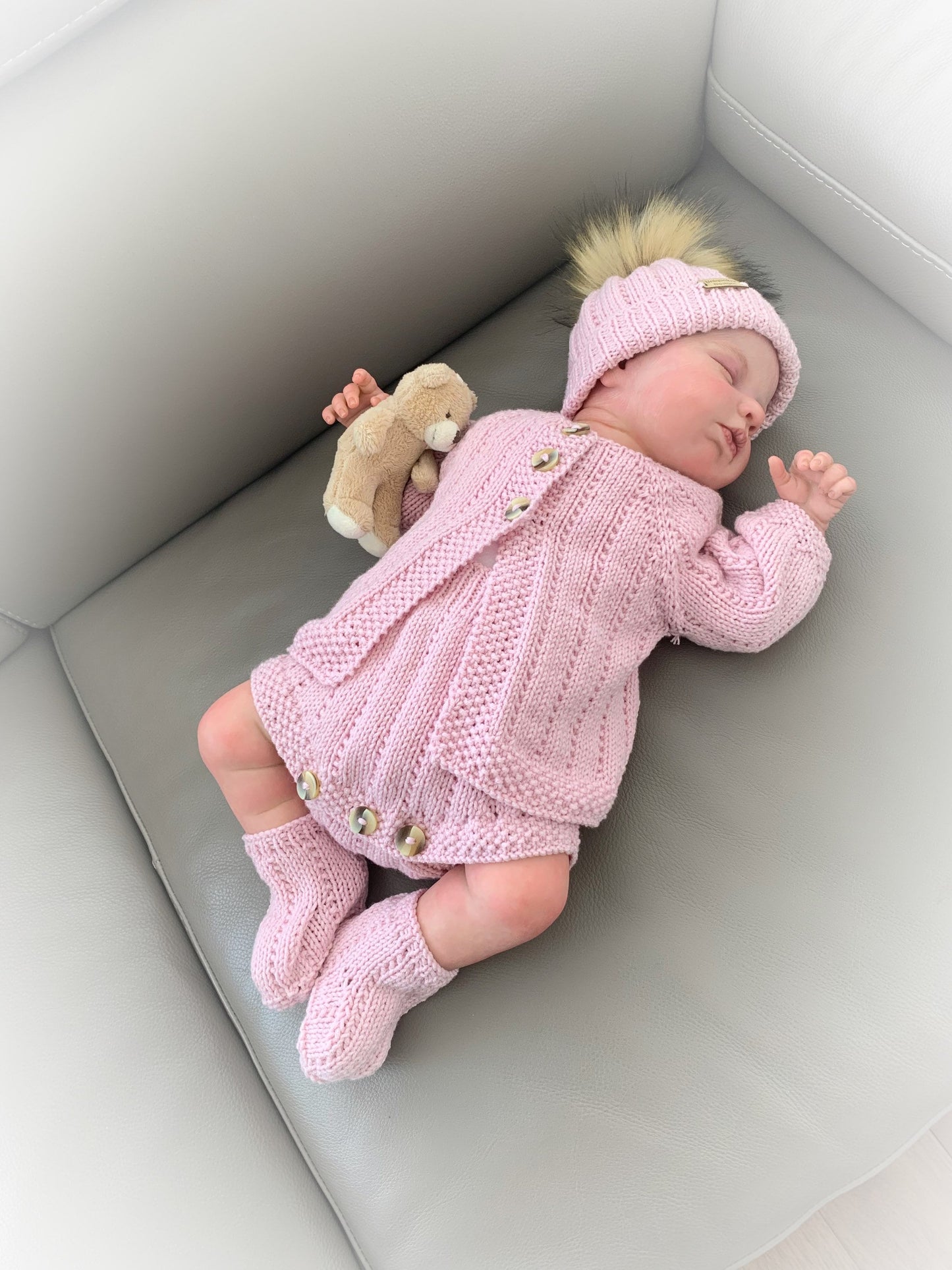 "Cotton ” Multi-piece Knitting pattern for Reborn doll 16 -22” or 0-3 Month Old Baby