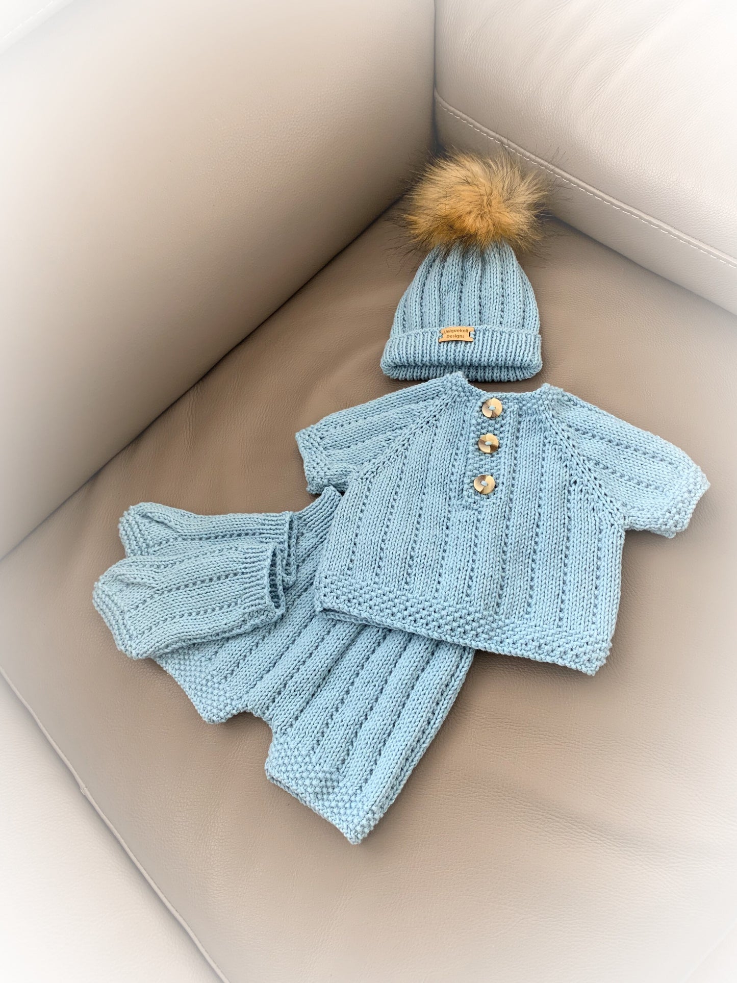 "Cotton ” Multi-piece Knitting pattern for Reborn doll 16 -22” or 0-3 Month Old Baby