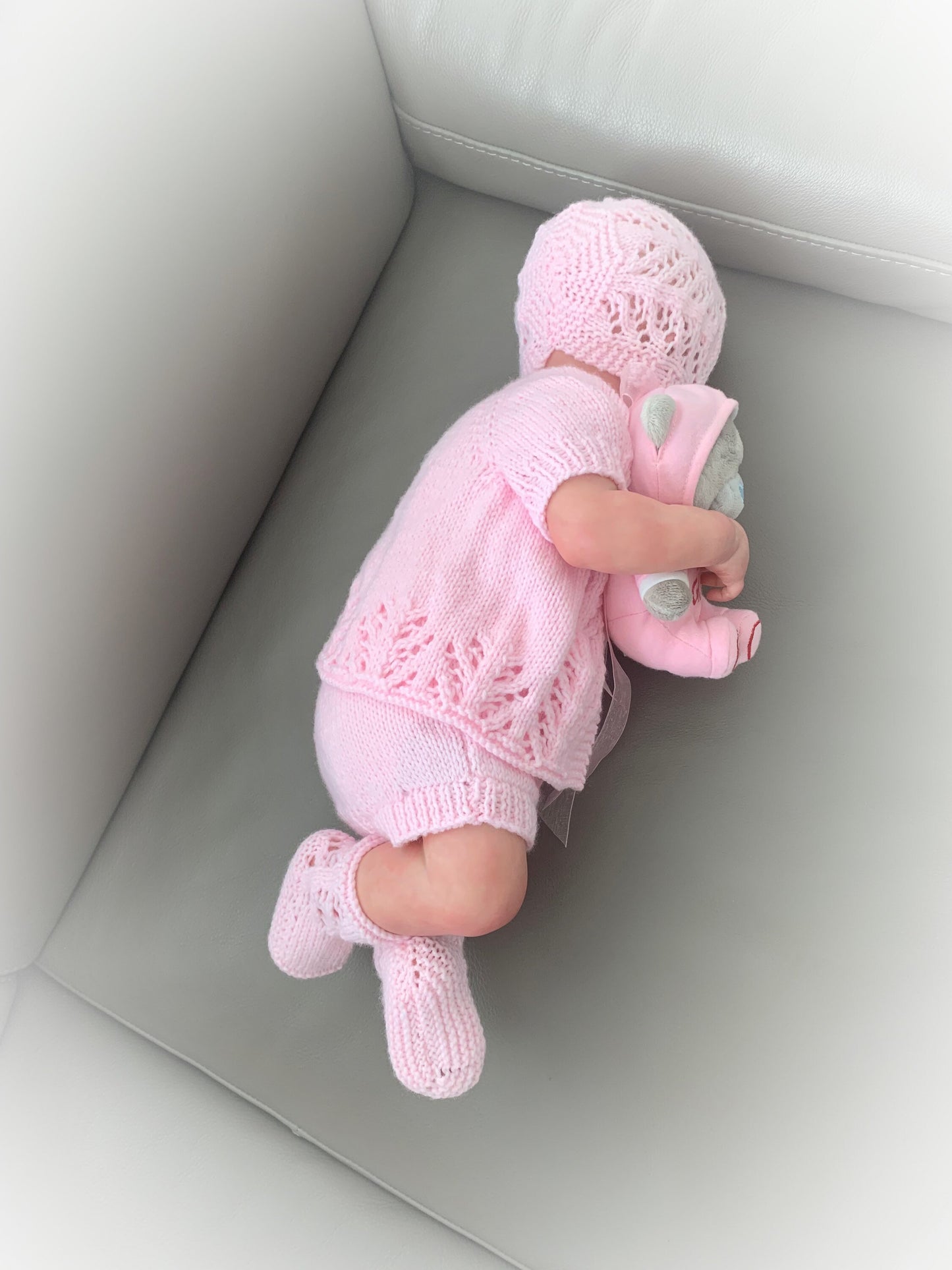 "Sparkle” 4-piece Knitting pattern set for Reborn doll 16 -22” or 0-3 Month Old Baby
