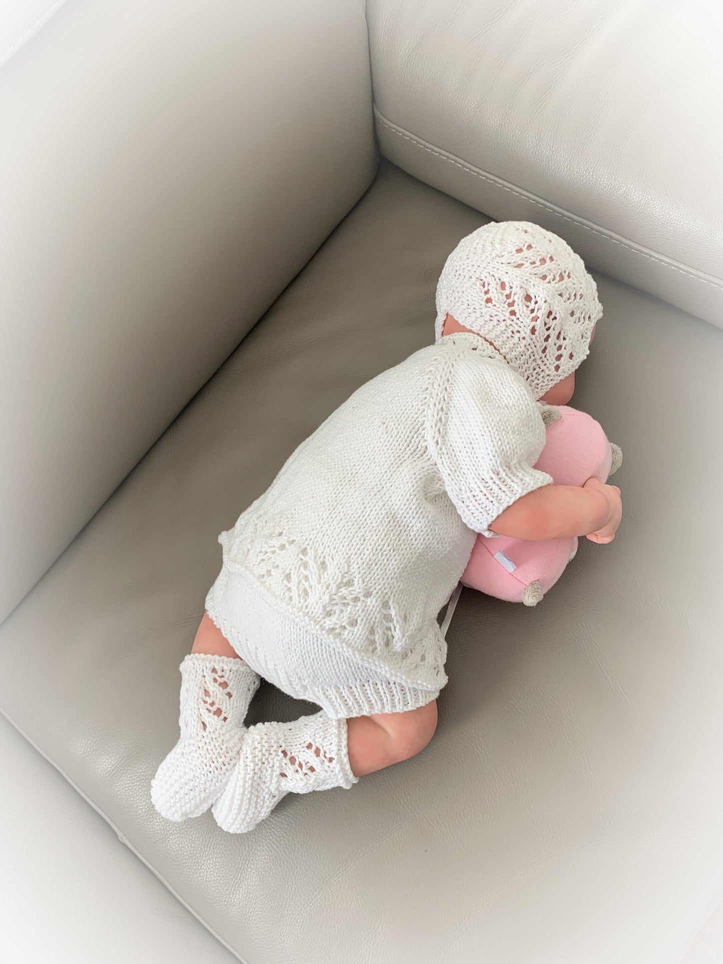 "Sparkle” 4-piece Knitting pattern set for Reborn doll 16 -22” or 0-3 Month Old Baby