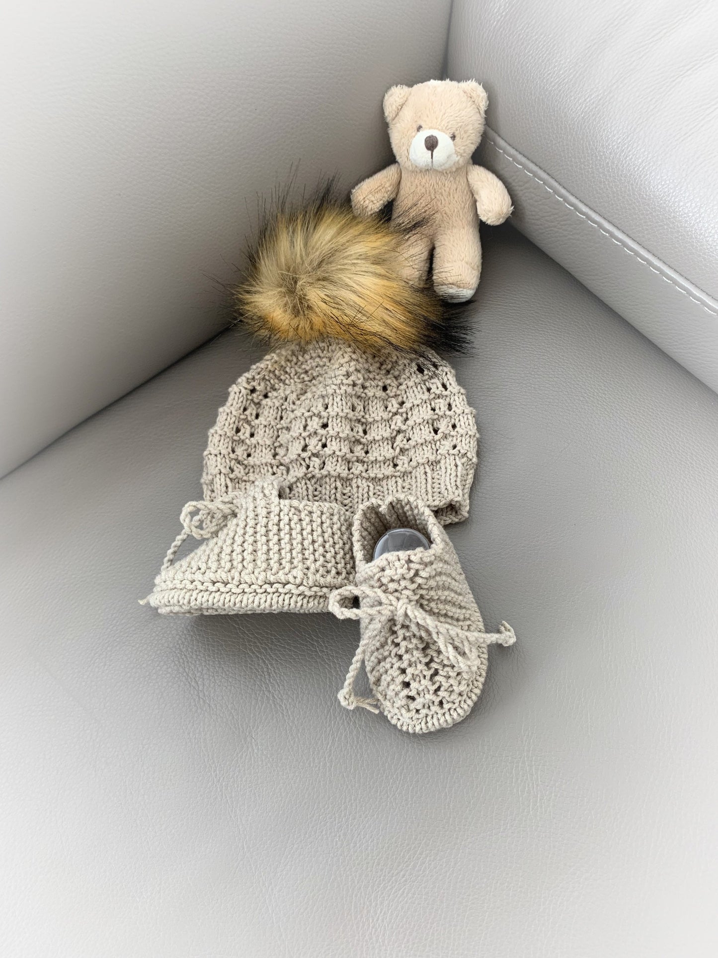 "Biscuit” Multi-piece Knitting pattern for Reborn doll 16 -22” or 0-3 Month Old Baby