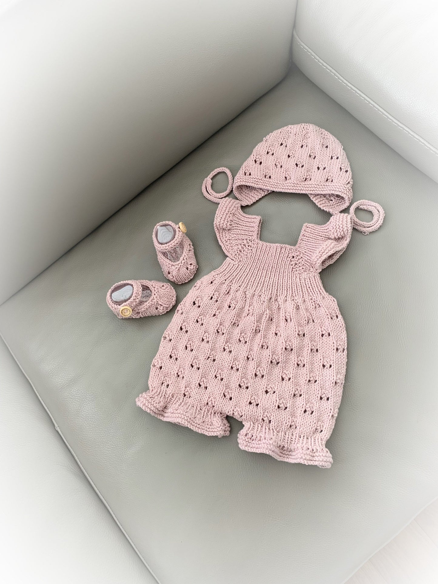 "Treacle” Romper Knitting pattern for Reborn doll 16 -22” or 0-3 Month Old Baby