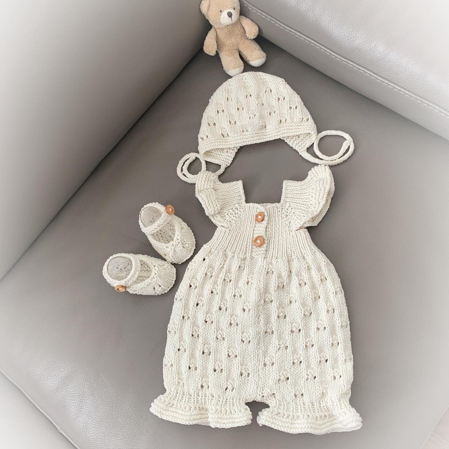"Treacle” Romper Knitting pattern for Reborn doll 16 -22” or 0-3 Month Old Baby