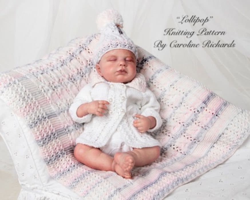 “Lollipop” Jacket, Hat & Blanket Set, Sizes Premature To 4 Years Old