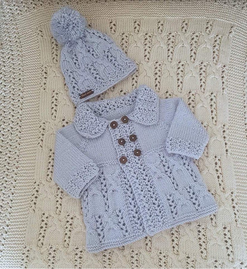 “Lollipop” Jacket, Hat & Blanket Set, Sizes Premature To 4 Years Old