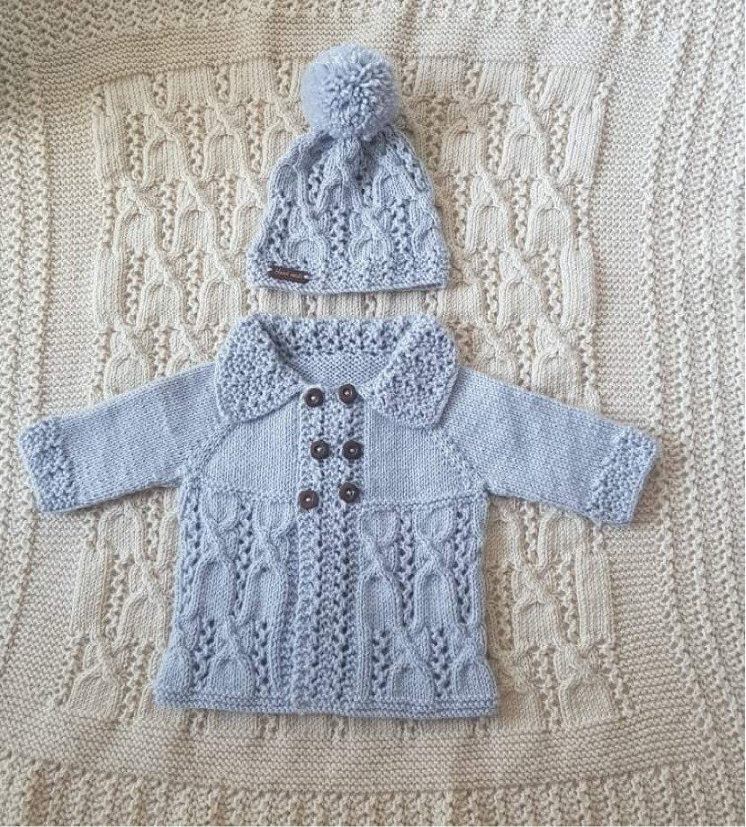 “Lollipop” Jacket, Hat & Blanket Set, Sizes Premature To 4 Years Old