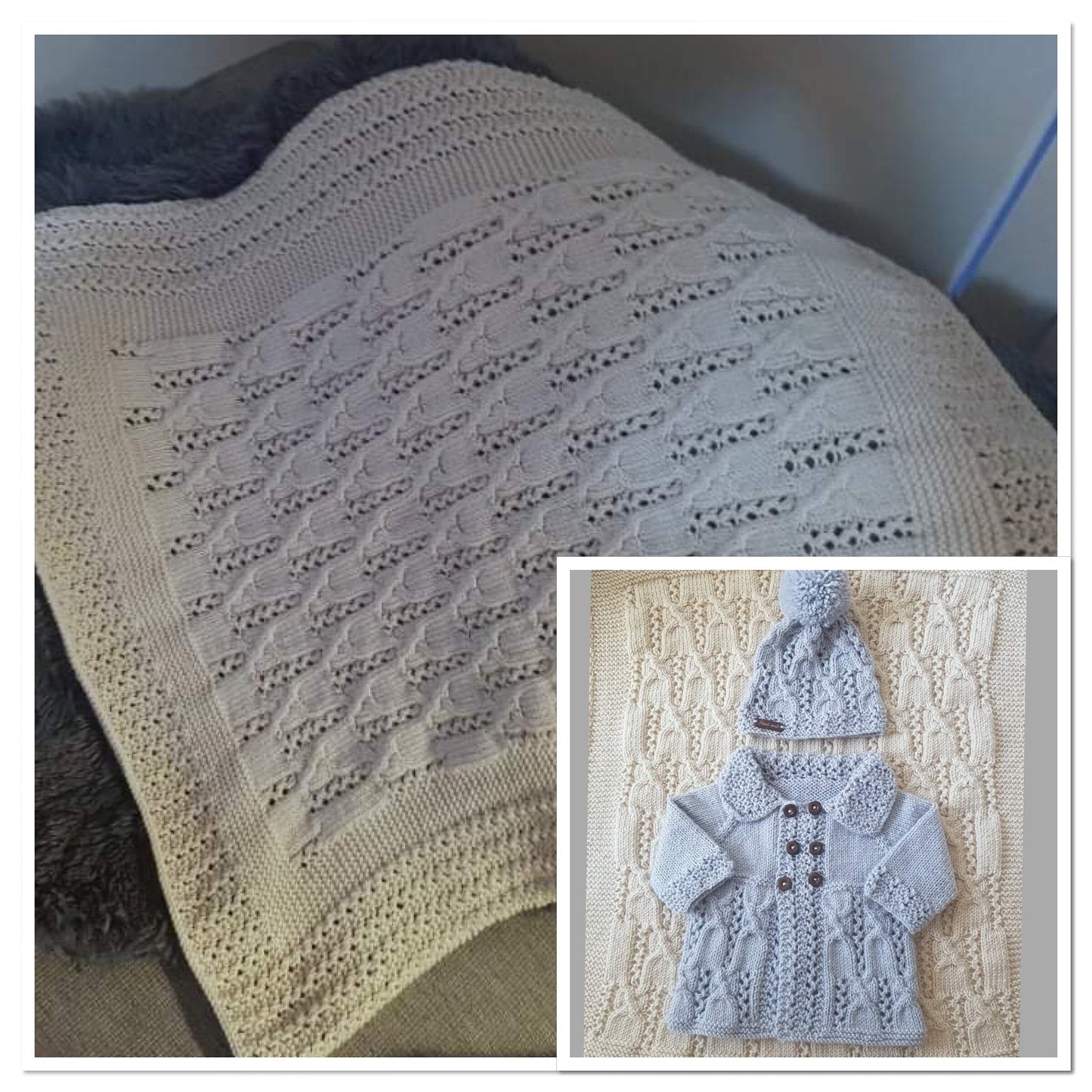 “Lollipop” Jacket, Hat & Blanket Set, Sizes Premature To 4 Years Old