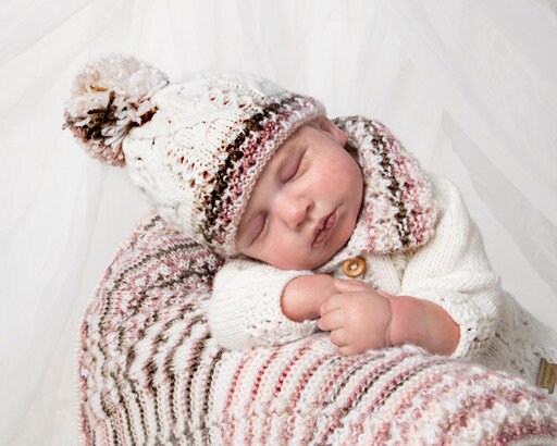 “Lollipop” Jacket, Hat & Blanket Set, Sizes Premature To 4 Years Old