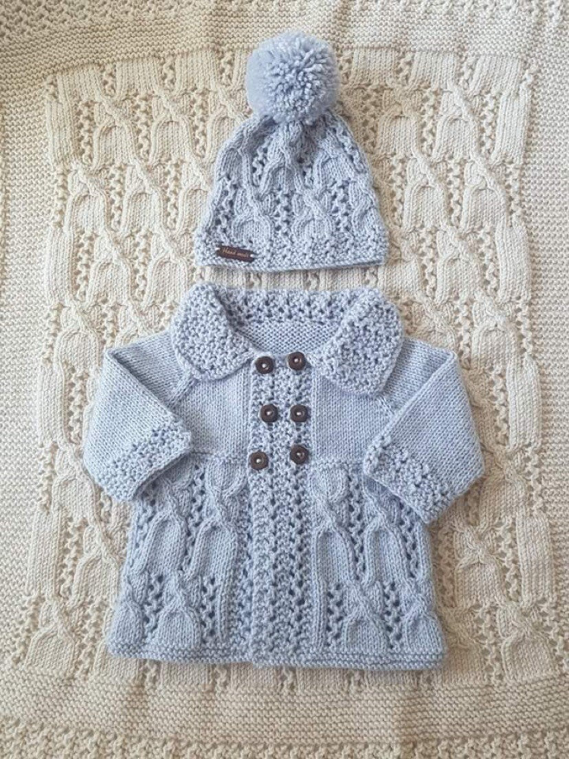 “Lollipop” Jacket, Hat & Blanket Set, Sizes Premature To 4 Years Old