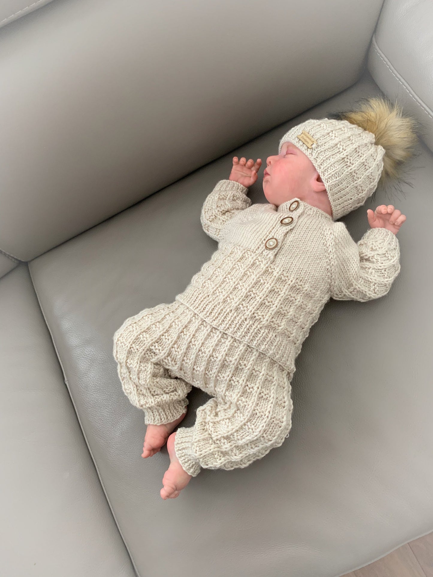 "Winter” 4 Piece Set Knitting pattern for Reborn doll 16-22” or 0-3 Month Old Baby