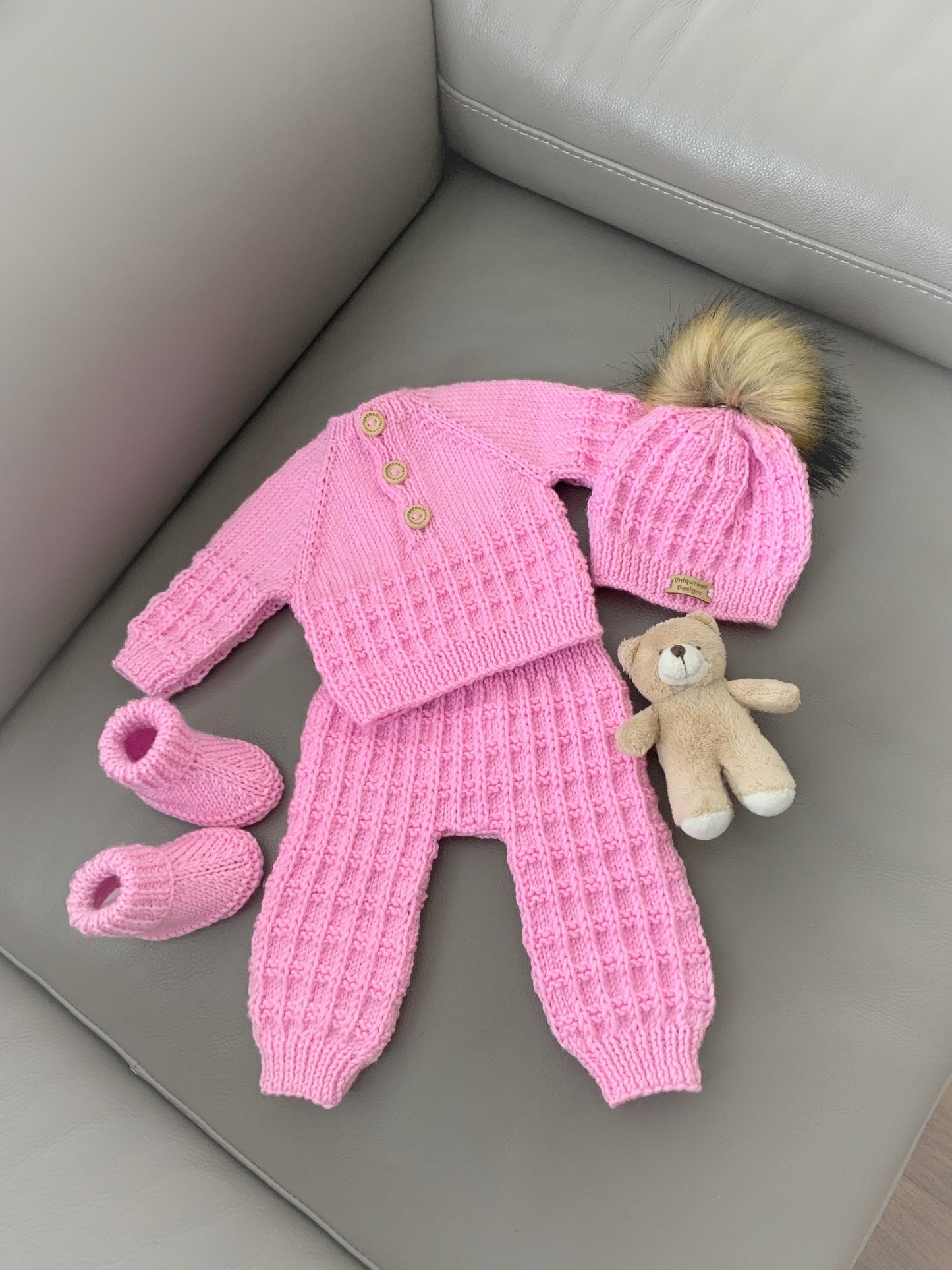 "Winter” 4 Piece Set Knitting pattern for Reborn doll 16-22” or 0-3 Month Old Baby