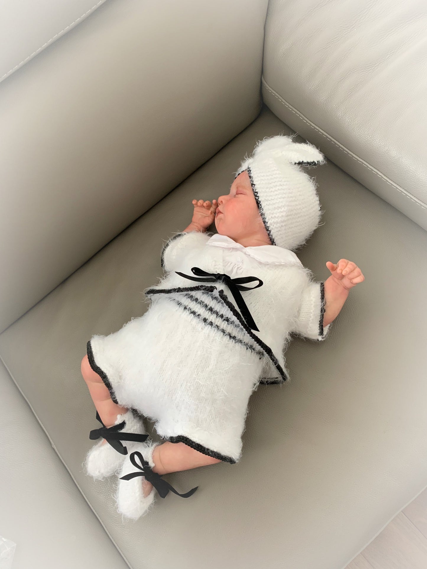 "Carmen” 4 Piece Knitting pattern set for Reborn doll 16 -22” or 0-3 Month Old Baby