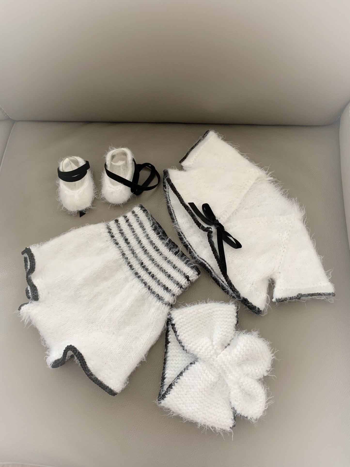"Carmen” 4 Piece Knitting pattern set for Reborn doll 16 -22” or 0-3 Month Old Baby