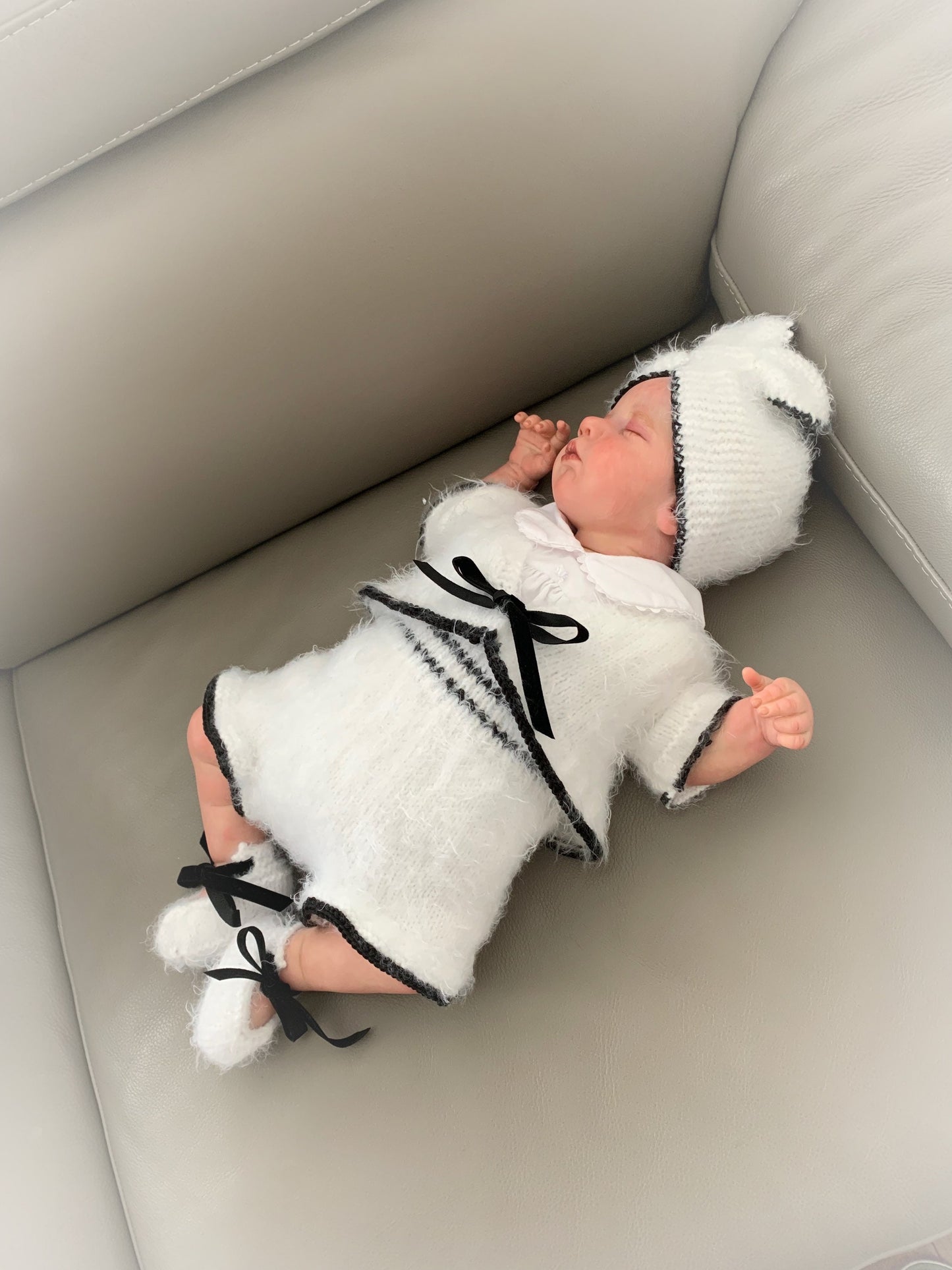 "Carmen” 4 Piece Knitting pattern set for Reborn doll 16 -22” or 0-3 Month Old Baby