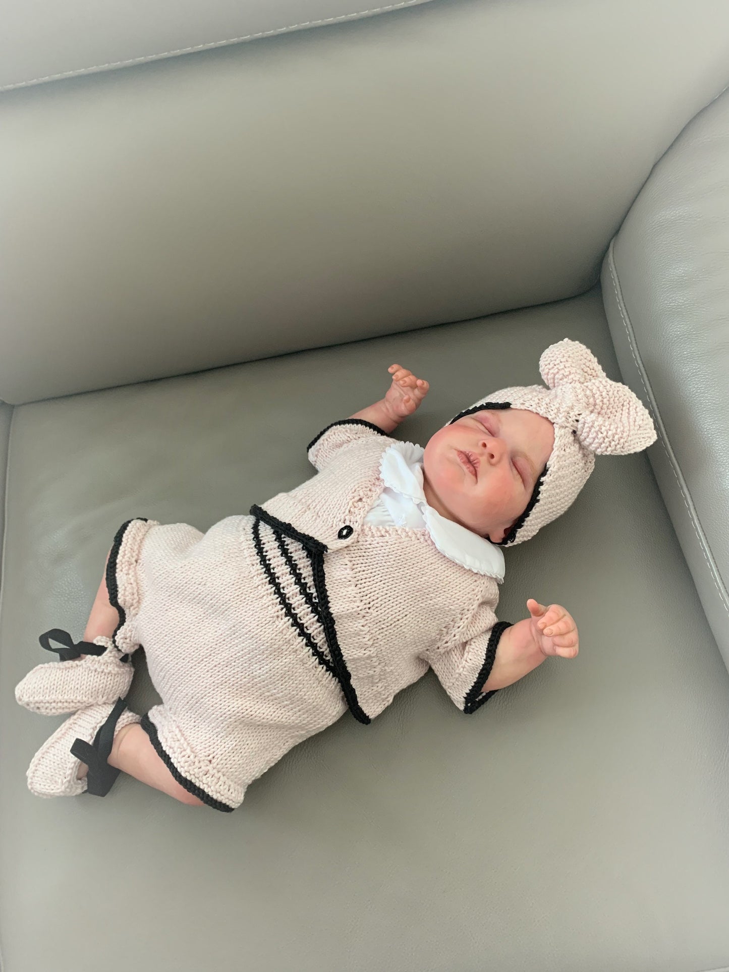 "Carmen” 4 Piece Knitting pattern set for Reborn doll 16 -22” or 0-3 Month Old Baby