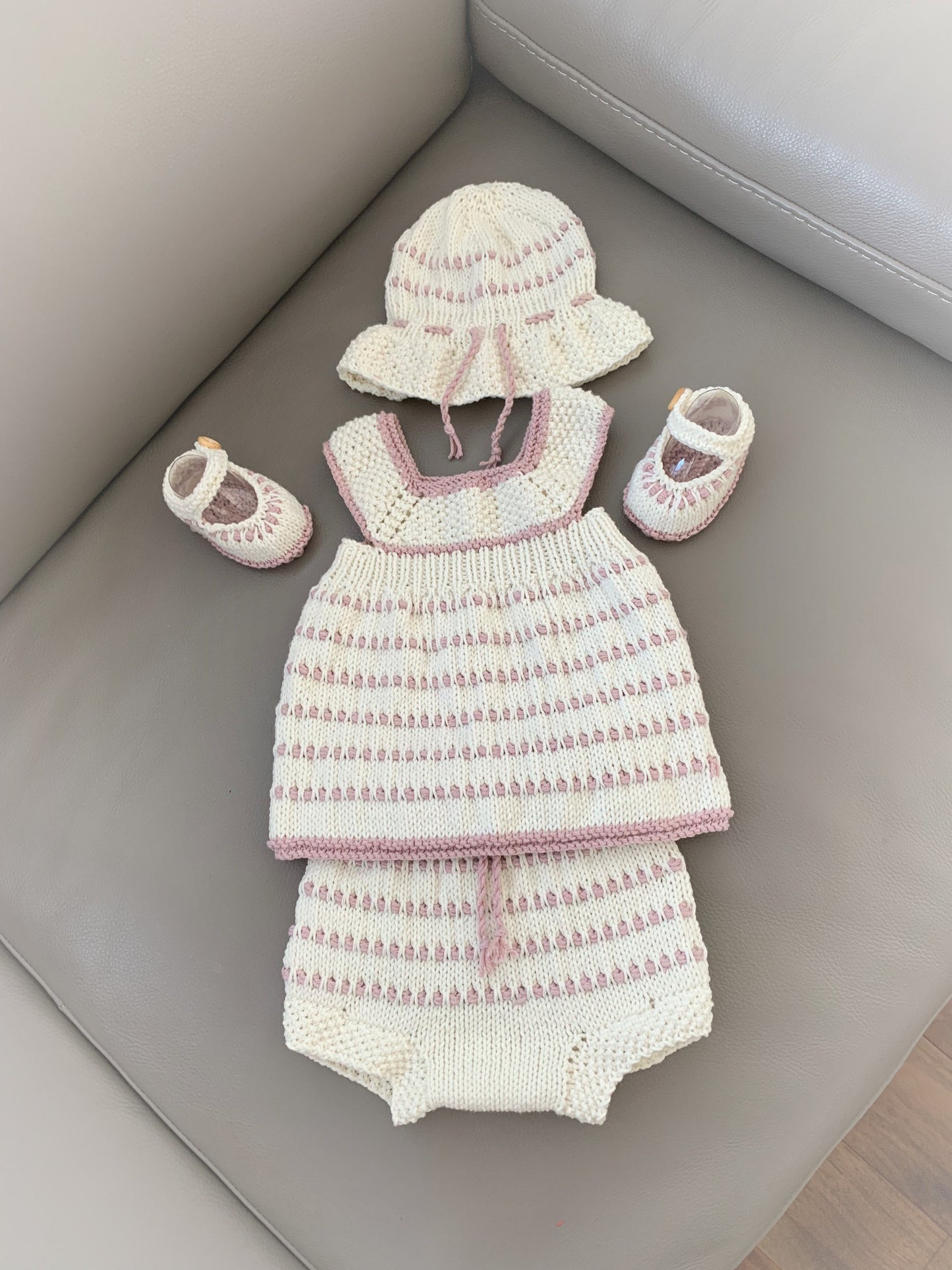 "Brook” 5 piece knitting pattern set for a reborn doll 16 -22” or 0-3 Month Old Baby