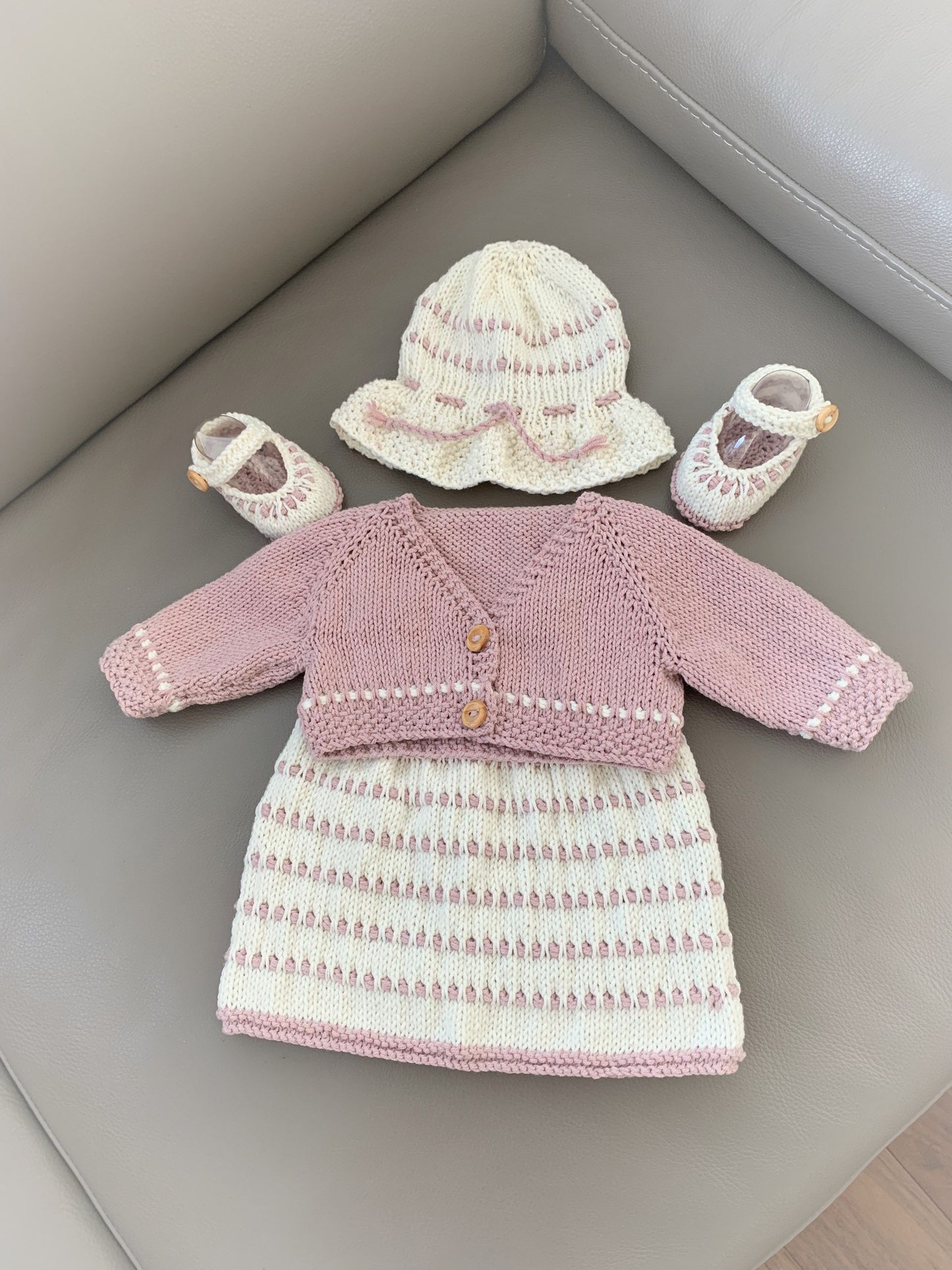 "Brook” 5 piece knitting pattern set for a reborn doll 16 -22” or 0-3 Month Old Baby