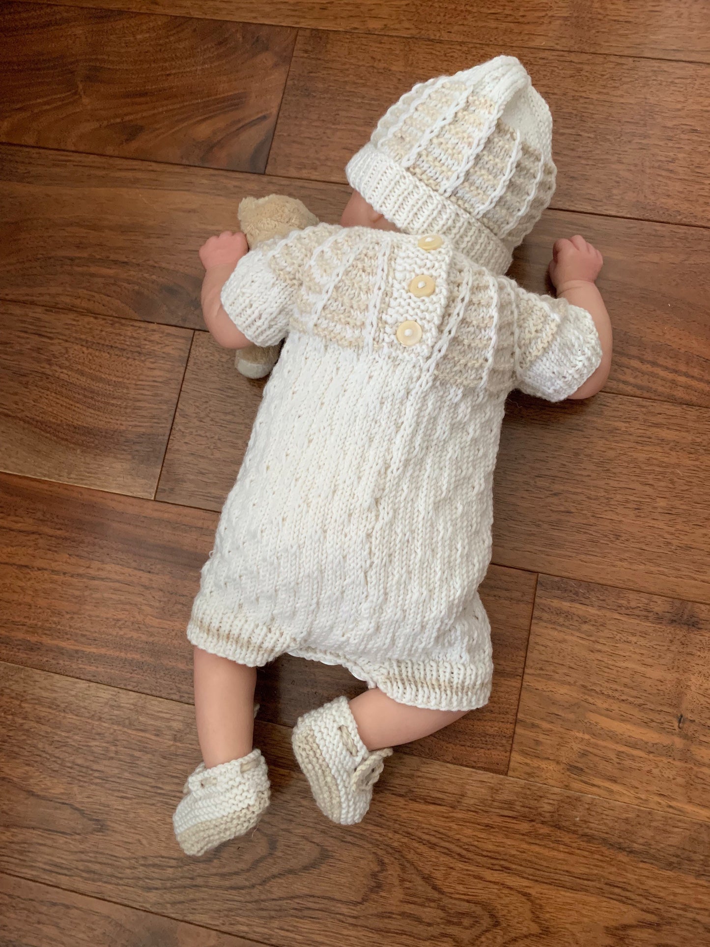 "Isaac” Multi Piece set knitting pattern for reborn doll 16-22" or 0-3 month old baby