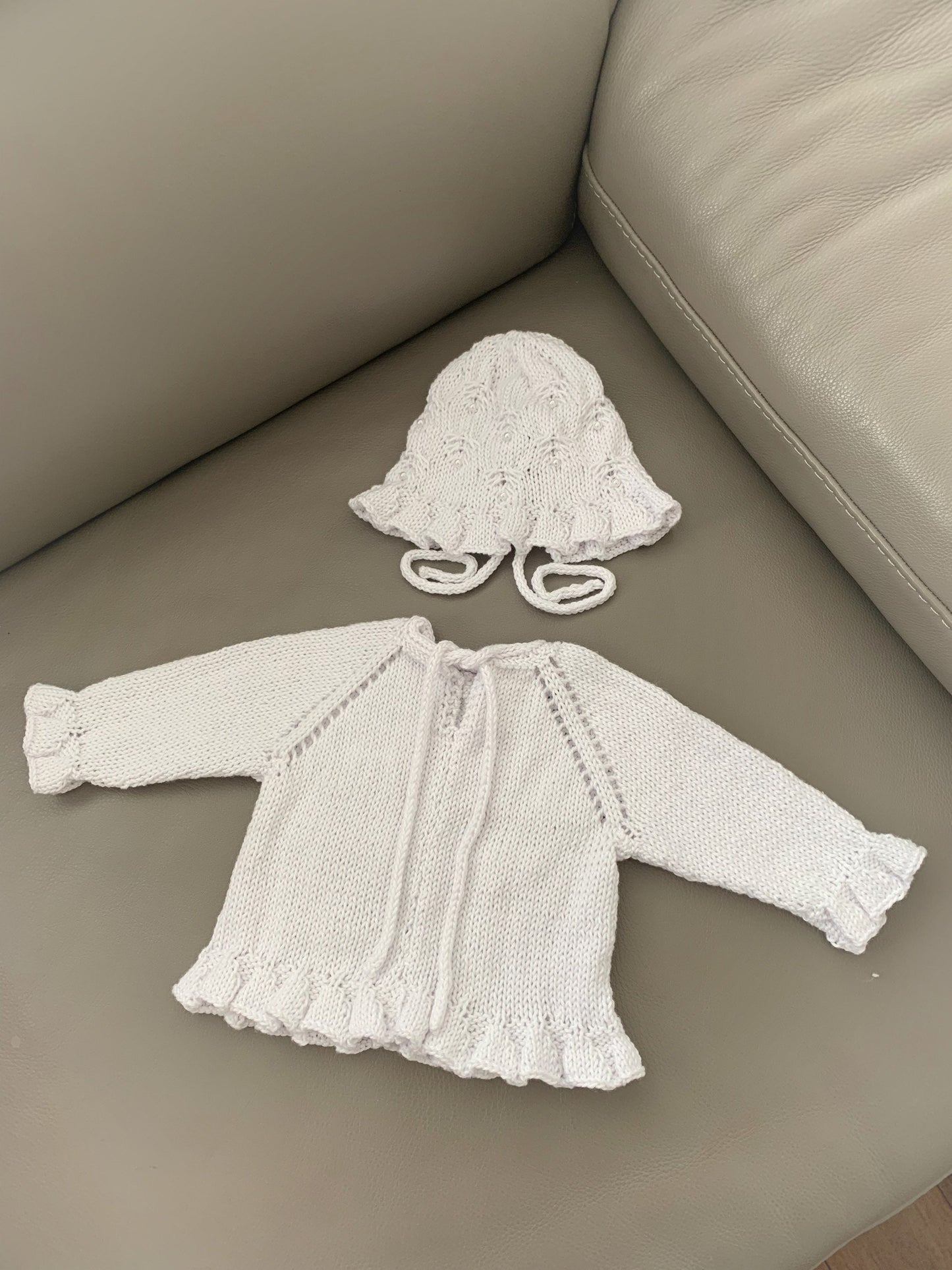 "Jade” 3 piece set knitting pattern for reborn doll 16-22" or 0-3 month old baby