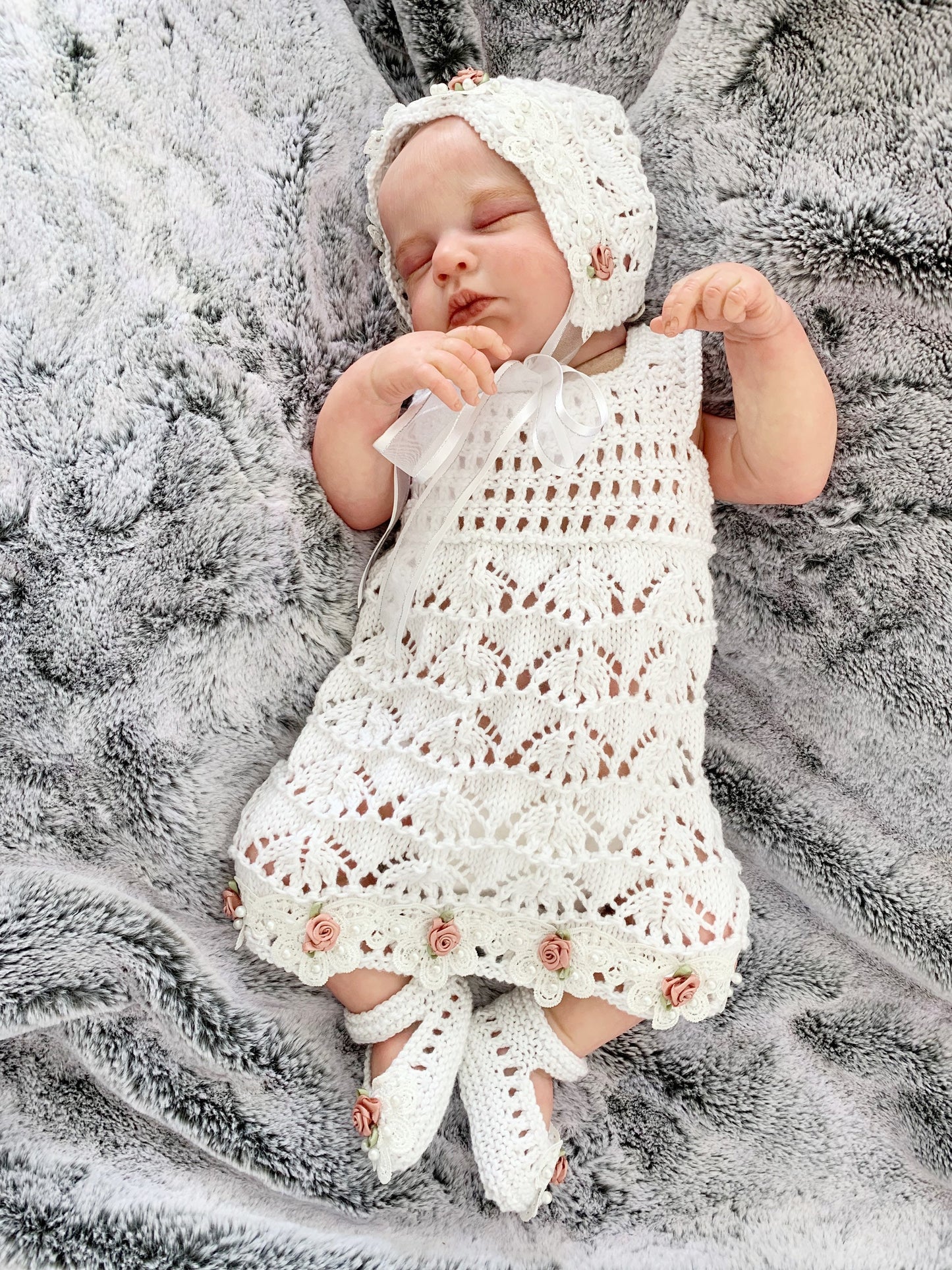 "Summer” 4 Piece Set Knitting pattern for Reborn doll 16-22” or 0-3 Month Old Baby