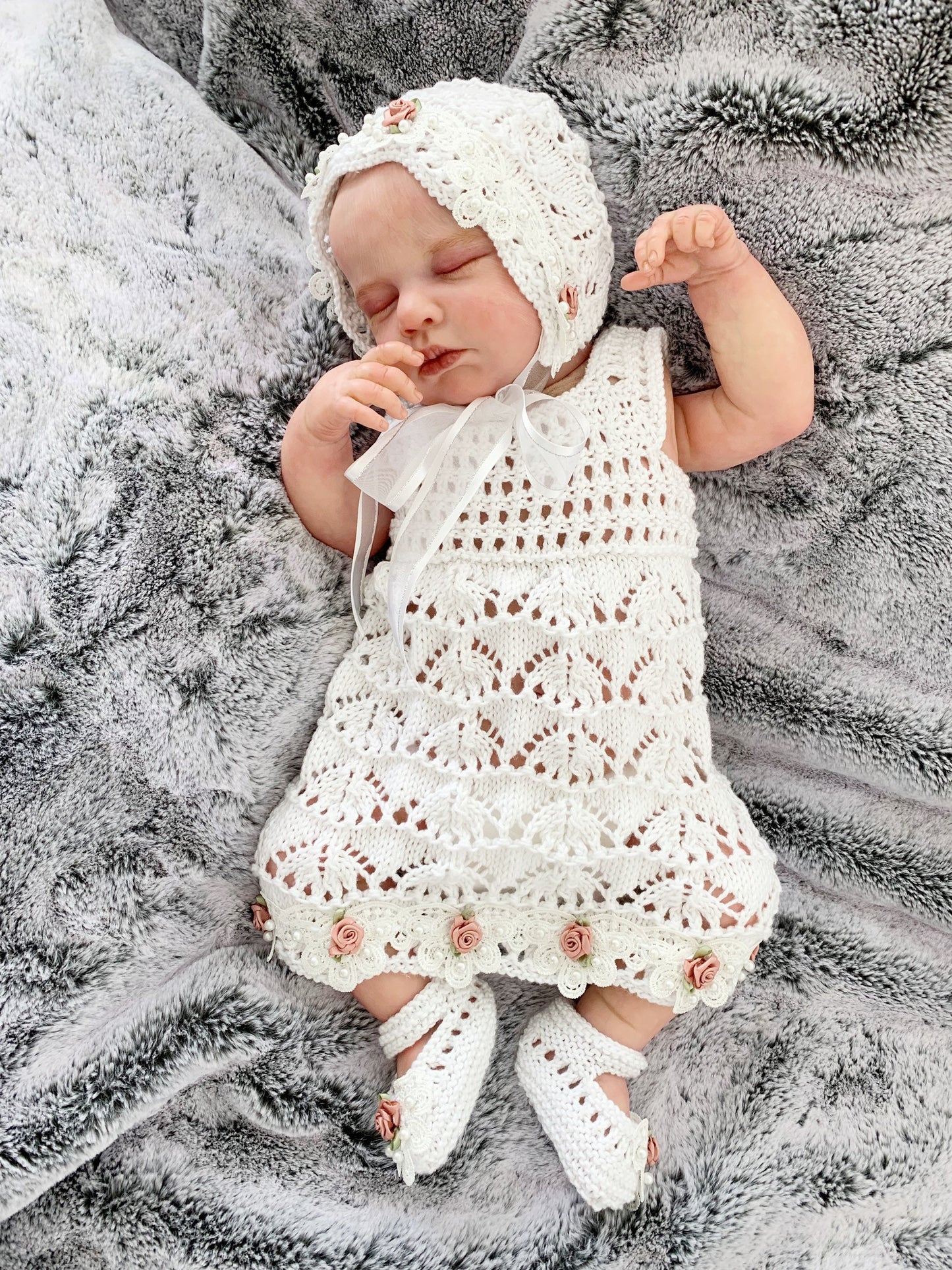 "Summer” 4 Piece Set Knitting pattern for Reborn doll 16-22” or 0-3 Month Old Baby