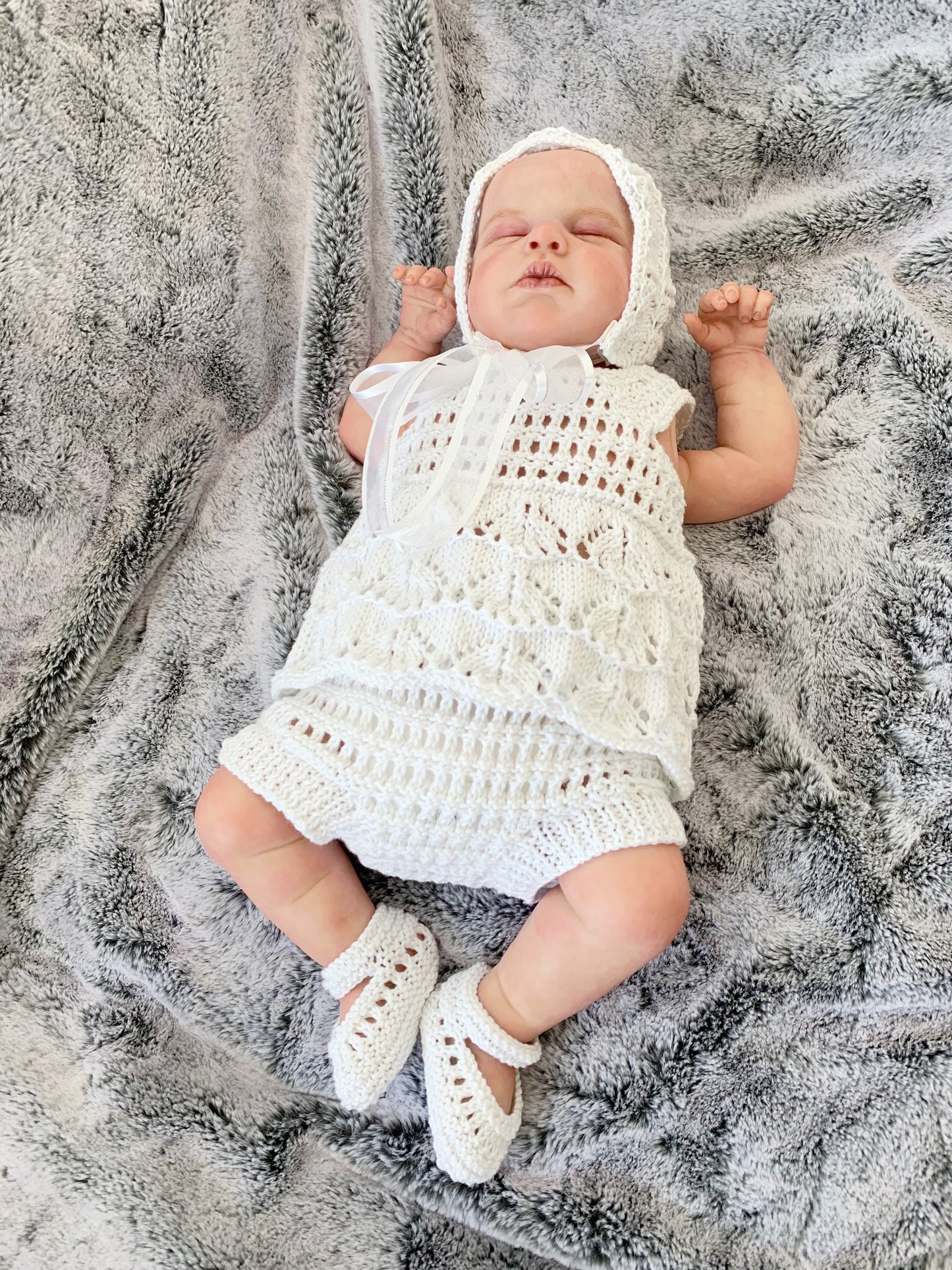 "Summer” 4 Piece Set Knitting pattern for Reborn doll 16-22” or 0-3 Month Old Baby