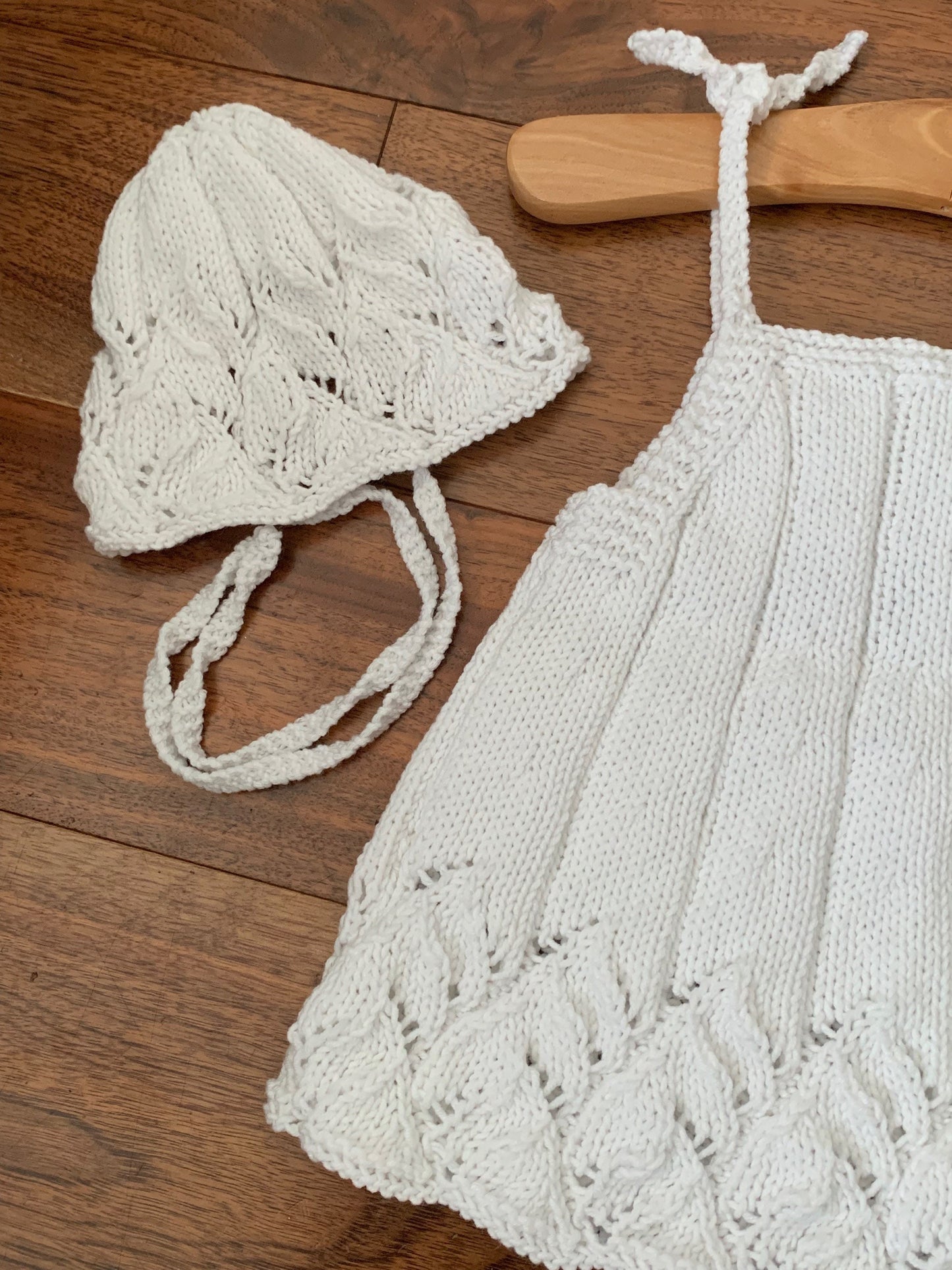 "Elderflower” Dress Knitting pattern for Reborn doll 16 -22” or 0-3 Month Old Baby