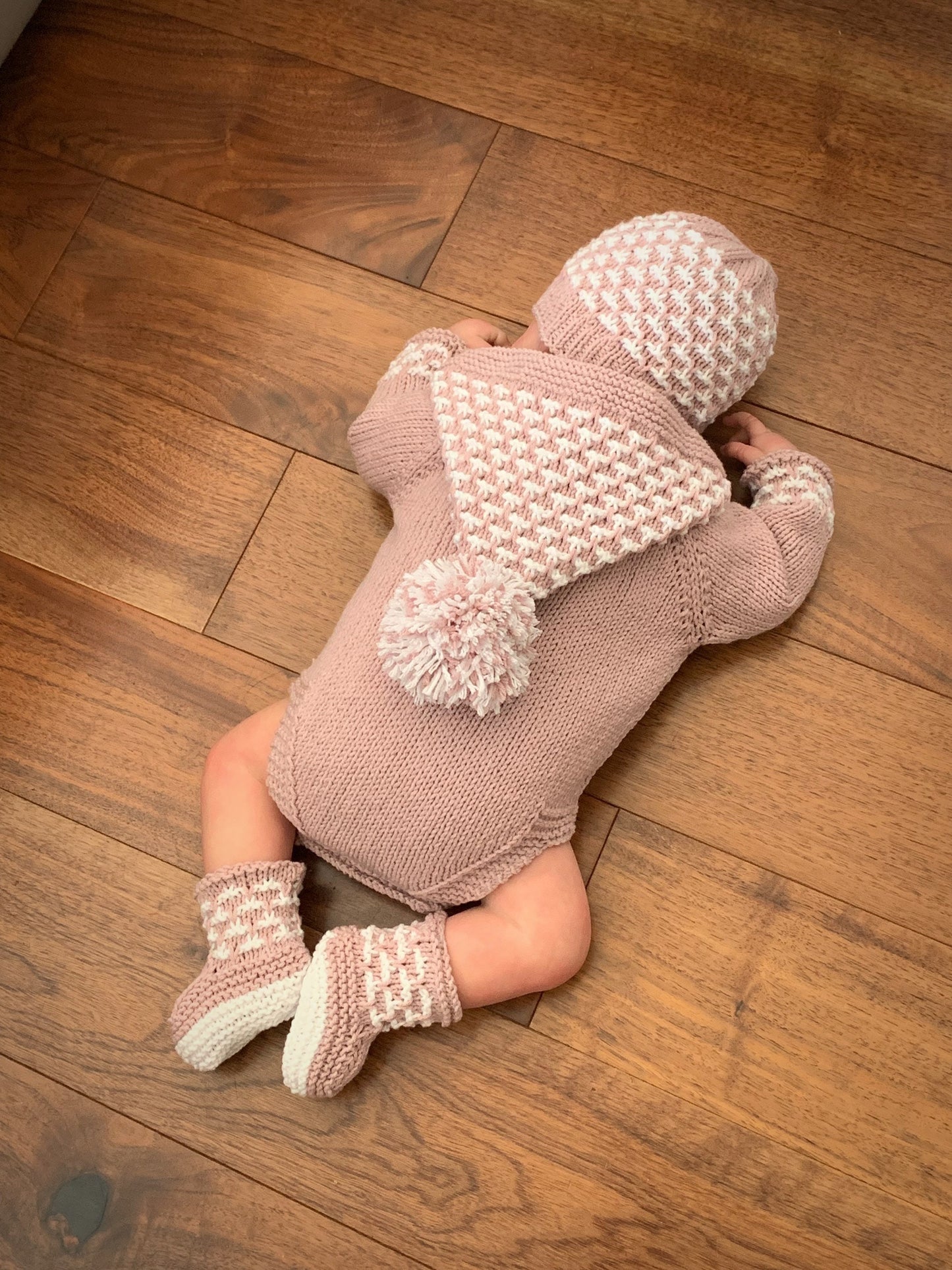 "Holly” Romper Knitting pattern for Reborn doll 16 -22” or 0-3 Month Old Baby