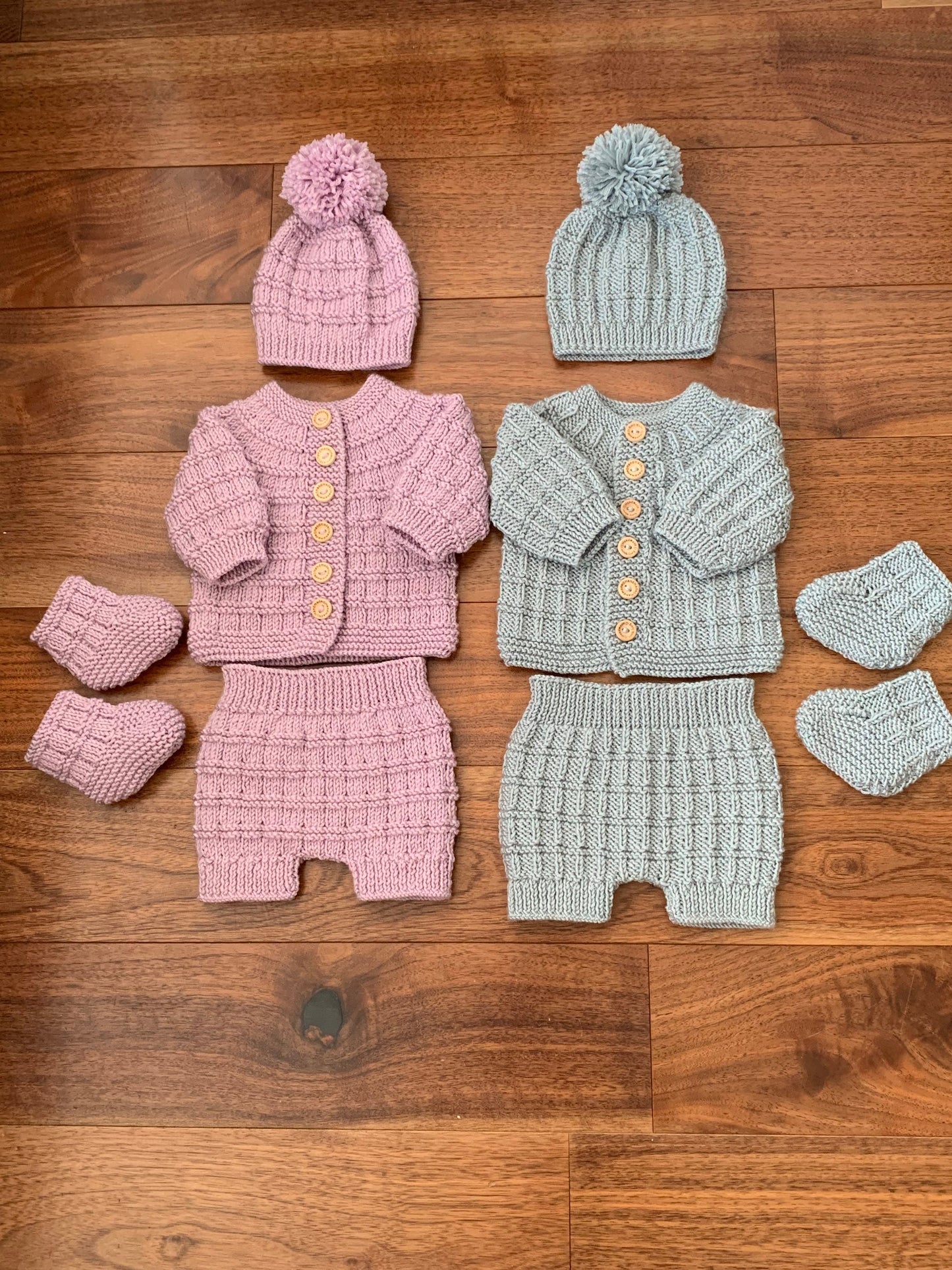 "Tate & Kate” 4 Piece Set Knitting pattern for Reborn doll 16-24” or 0-6 Mth Old Baby