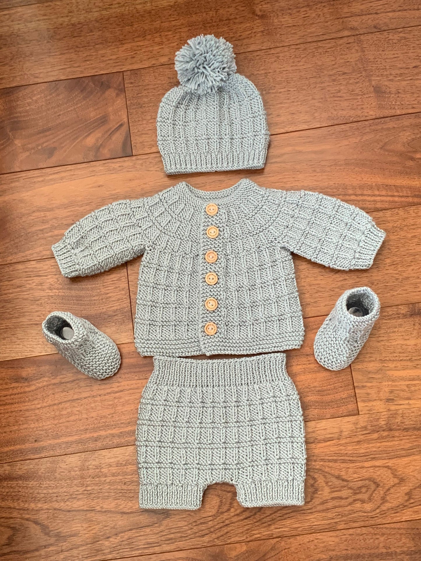 "Tate & Kate” 4 Piece Set Knitting pattern for Reborn doll 16-24” or 0-6 Mth Old Baby