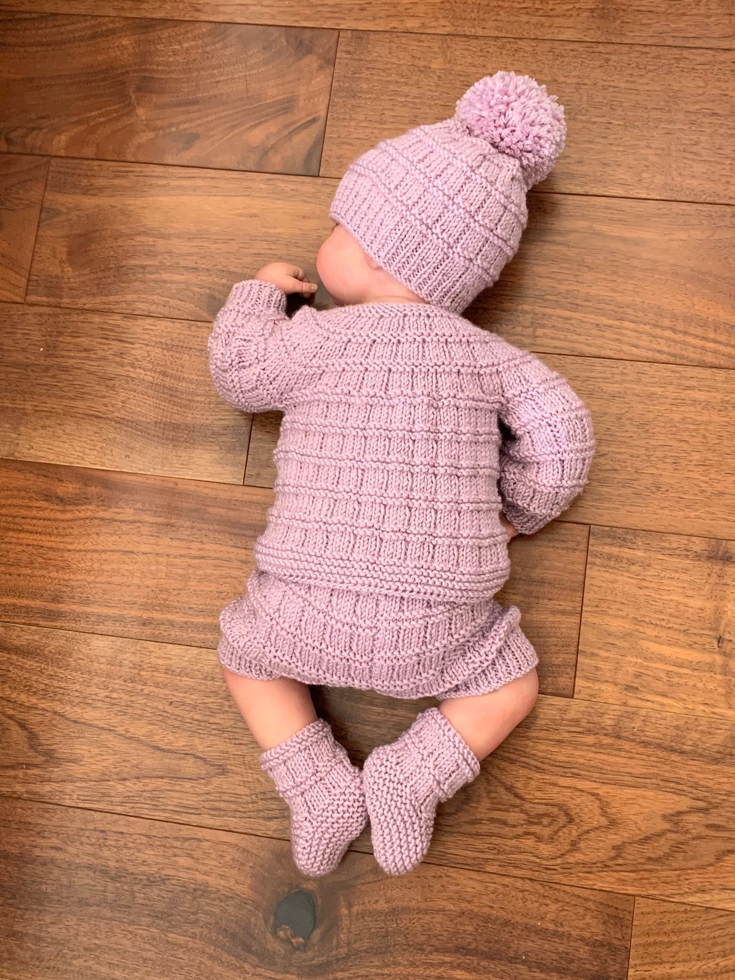 "Tate & Kate” 4 Piece Set Knitting pattern for Reborn doll 16-24” or 0-6 Mth Old Baby