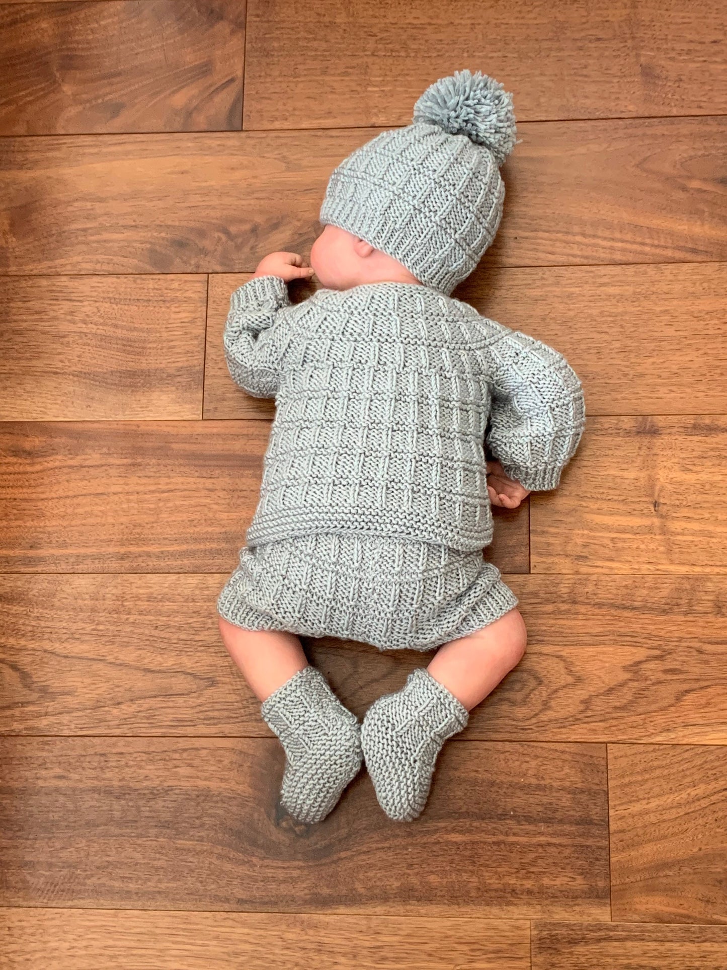 "Tate & Kate” 4 Piece Set Knitting pattern for Reborn doll 16-24” or 0-6 Mth Old Baby