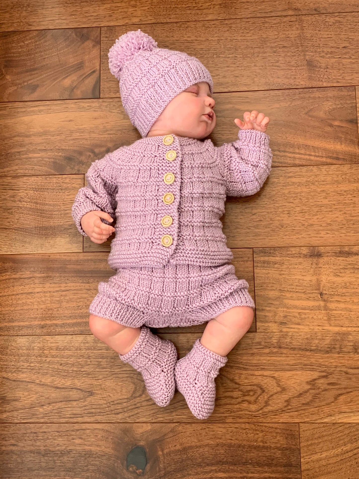 "Tate & Kate” 4 Piece Set Knitting pattern for Reborn doll 16-24” or 0-6 Mth Old Baby