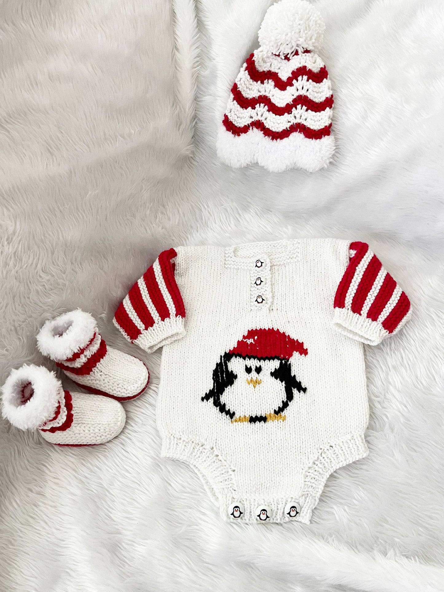 "Jingle Bells” Romper Knitting pattern for Reborn doll 16 -22” or 0-3 Month Old Baby